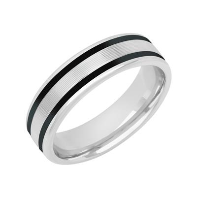 Exquisite Ceramic Inlay Band Ring - Durable & Hypoallergenic Jewelry for Men & Women - Perfect for Weddings, Anniversaries & Everyday Elegance