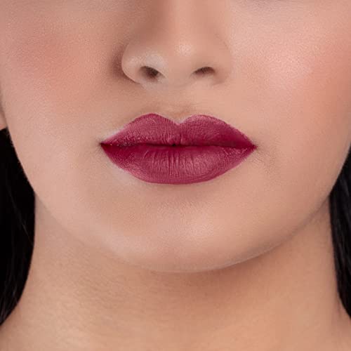 Wiffy Lipstick - Long Lasting Matte Lipstick in Deep Shade for Full Lips | Perfect for Date Night, Parties & Everyday Wear