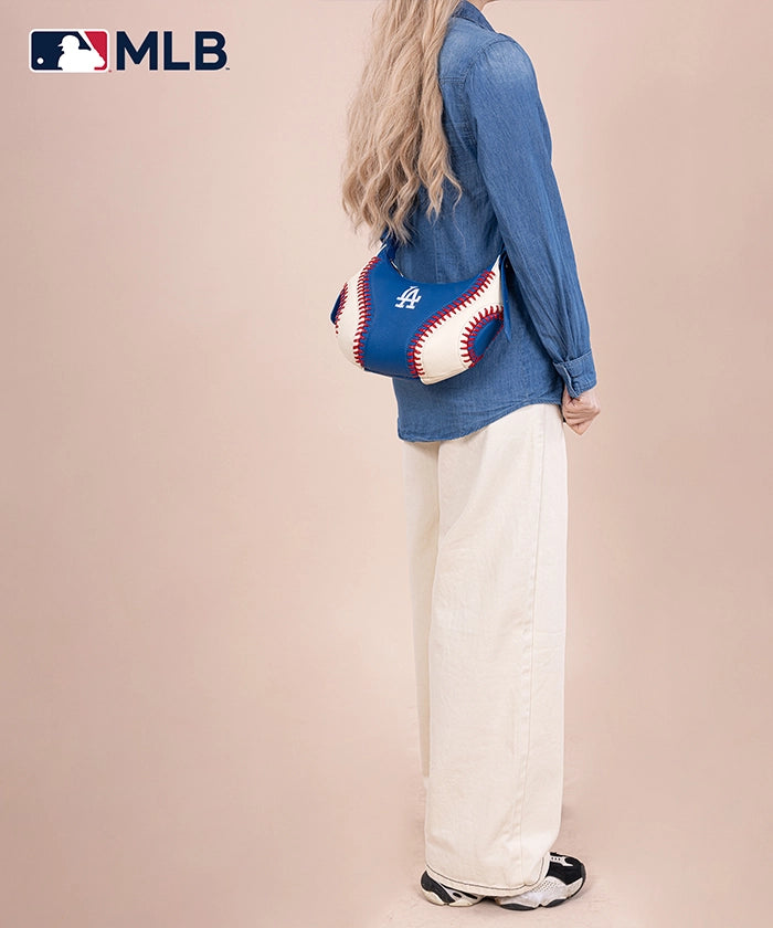 MLB Los Angeles Dodgers Crossbody Hobo Bag for Women - Stylish Shoulder Purse for Baseball Games, Travel & Daily Use