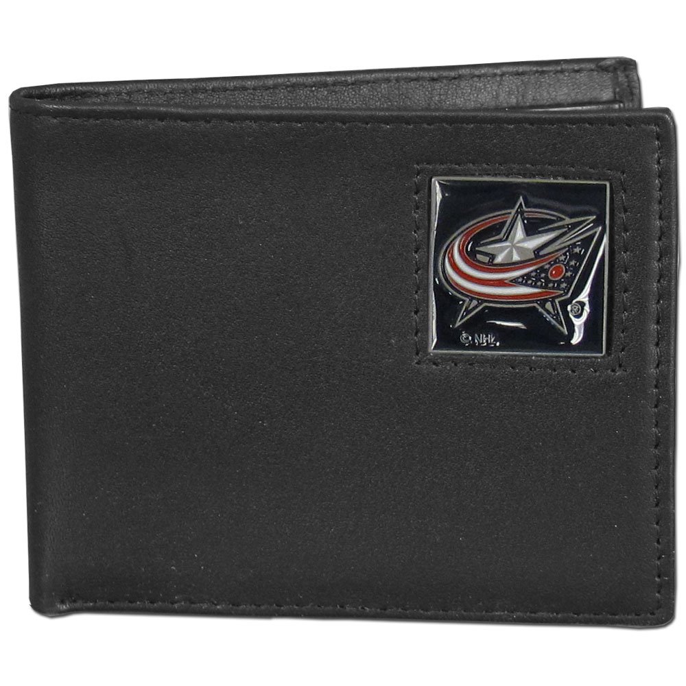 Genuine NHL Leather Bi-Fold Wallet for Men - Premium Gift Box Packaging - Perfect for Hockey Fans, Sports Enthusiasts & Everyday Carry