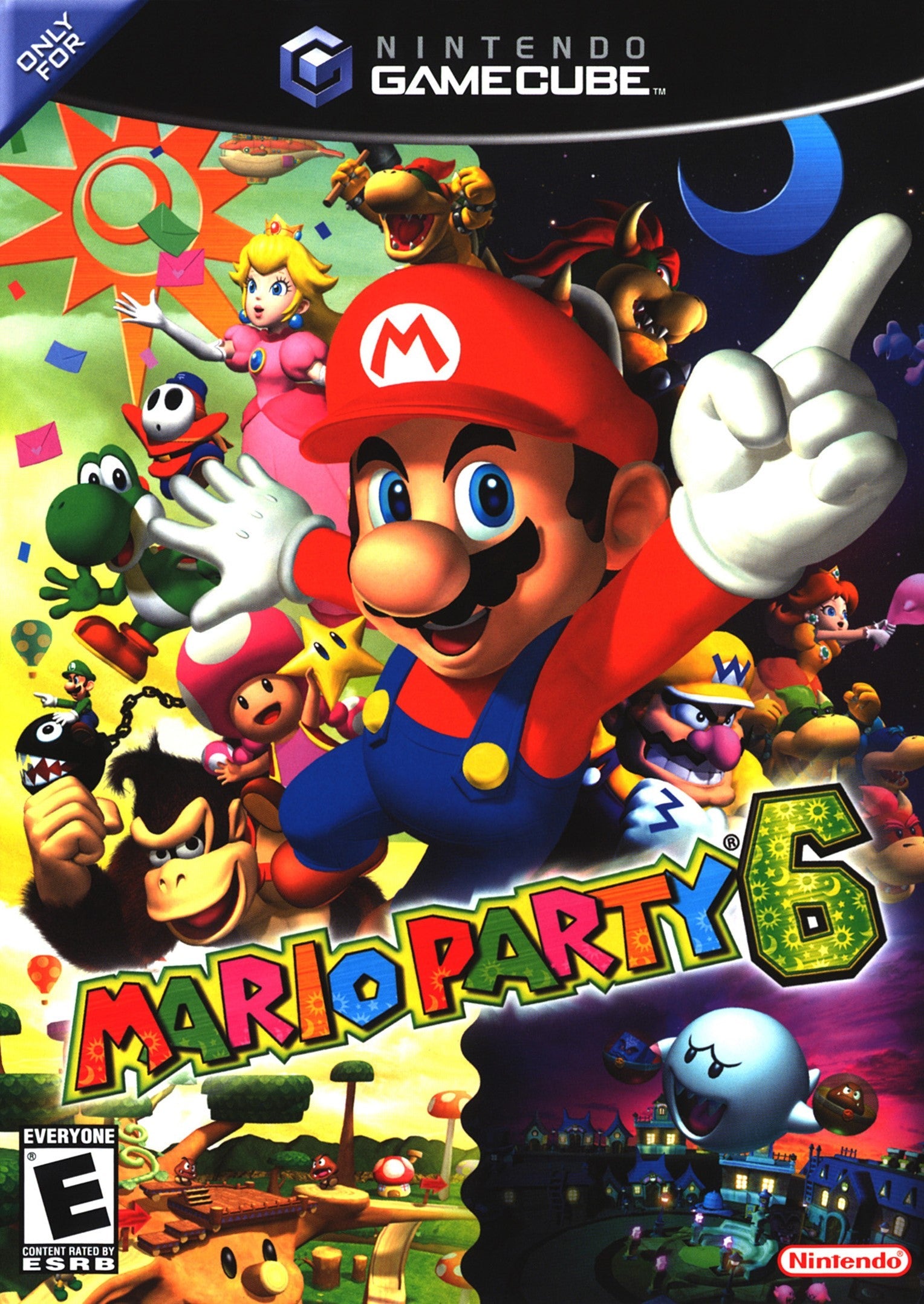 Used Mario Party 6 GameCube Video Game - Complete Disc & Case - Fun Multiplayer Party Game for Nintendo GameCube - Perfect for Family Game Nights & Retro Gaming Parties