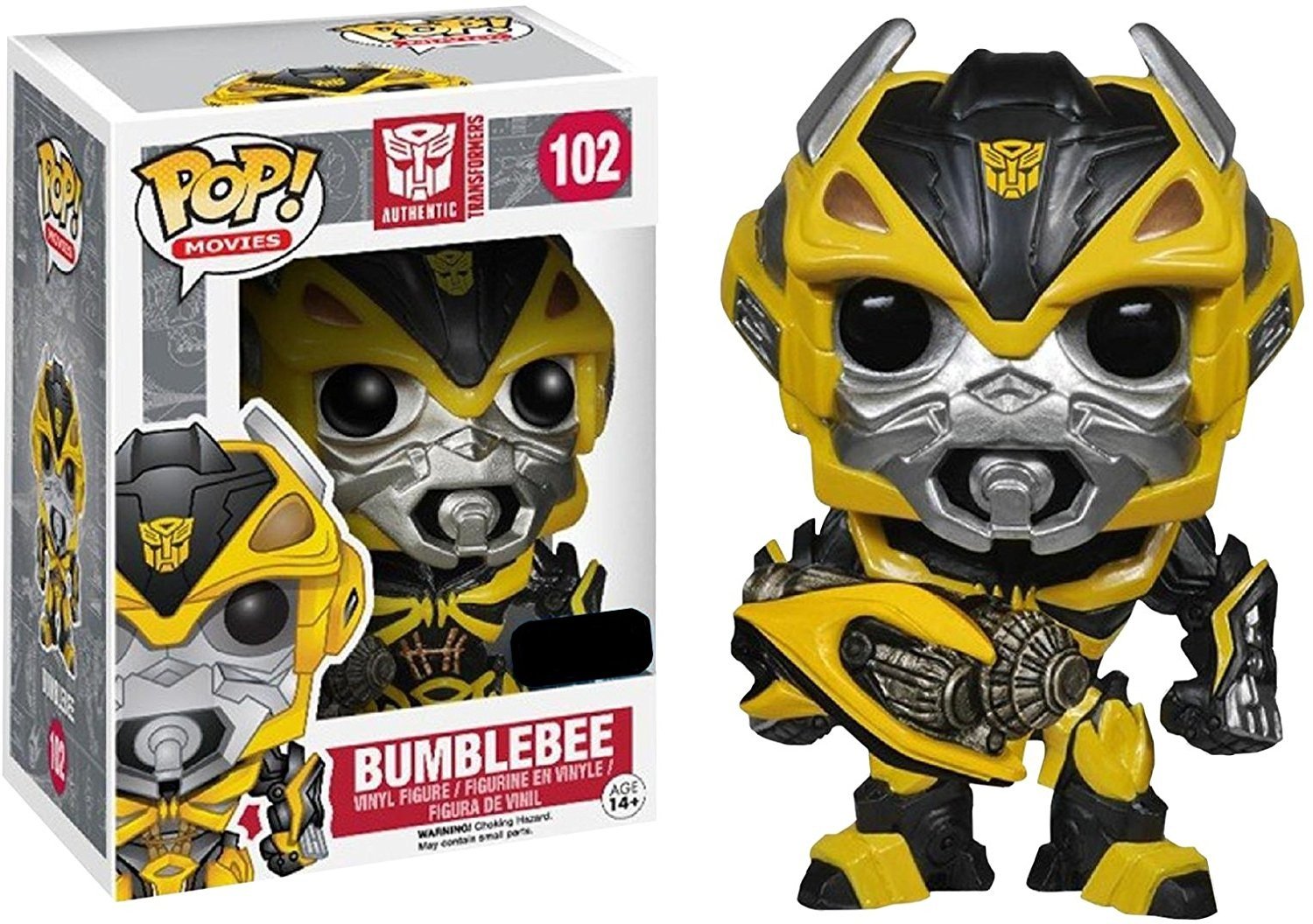 Funko POP! Movies: Transformers Age of Extinction Exclusive Bumblebee Action Figure with Weapon - Perfect for Collectors, Movie Fans & Home Office Display