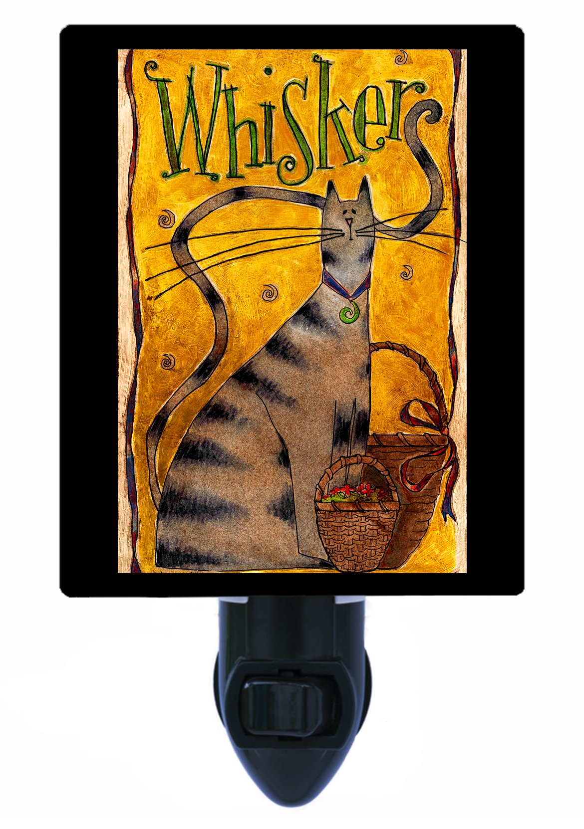 Whiskers Cat LED Night Light - Cute & Soothing Pet Nightlight for Bedroom, Nursery, Kids Room - Perfect for Nighttime Safety & Comfort