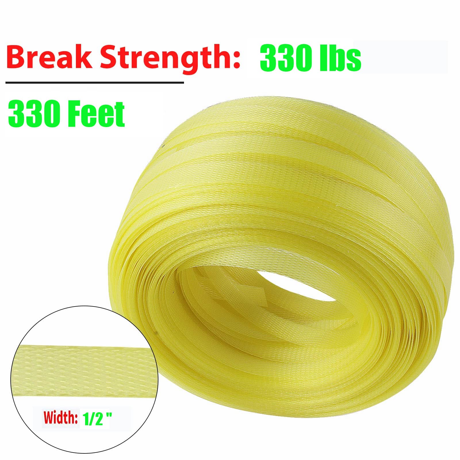 Heavy Duty PP Plastic Strapping Kit - Packaging Strapping Banding Tensioning Tool with Sealer for Secure Shipping, Warehouse & Logistics Use