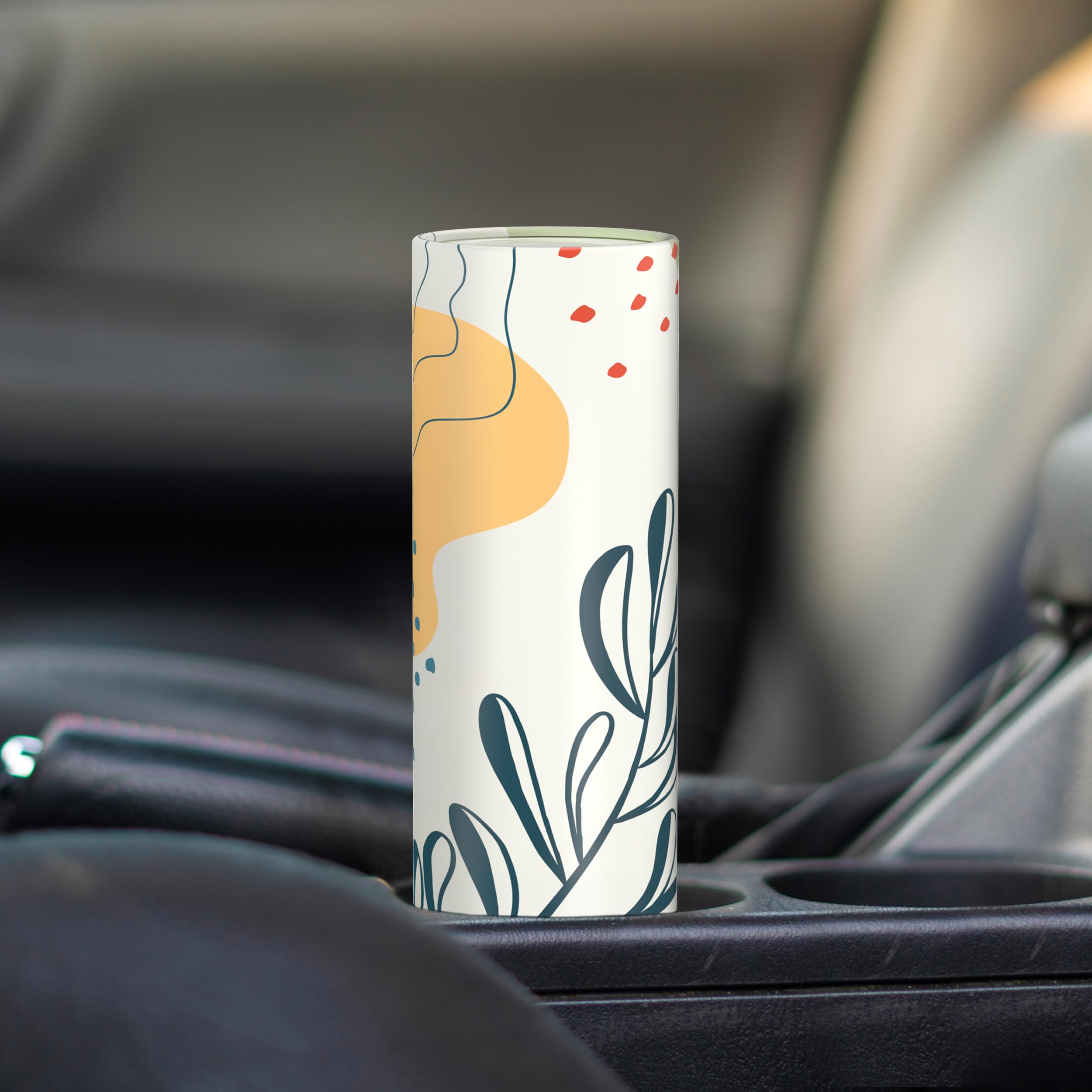 4-Pack Round Car Tissue Holder with 3-Ply Tissues for Car, Home & Office (Boho)