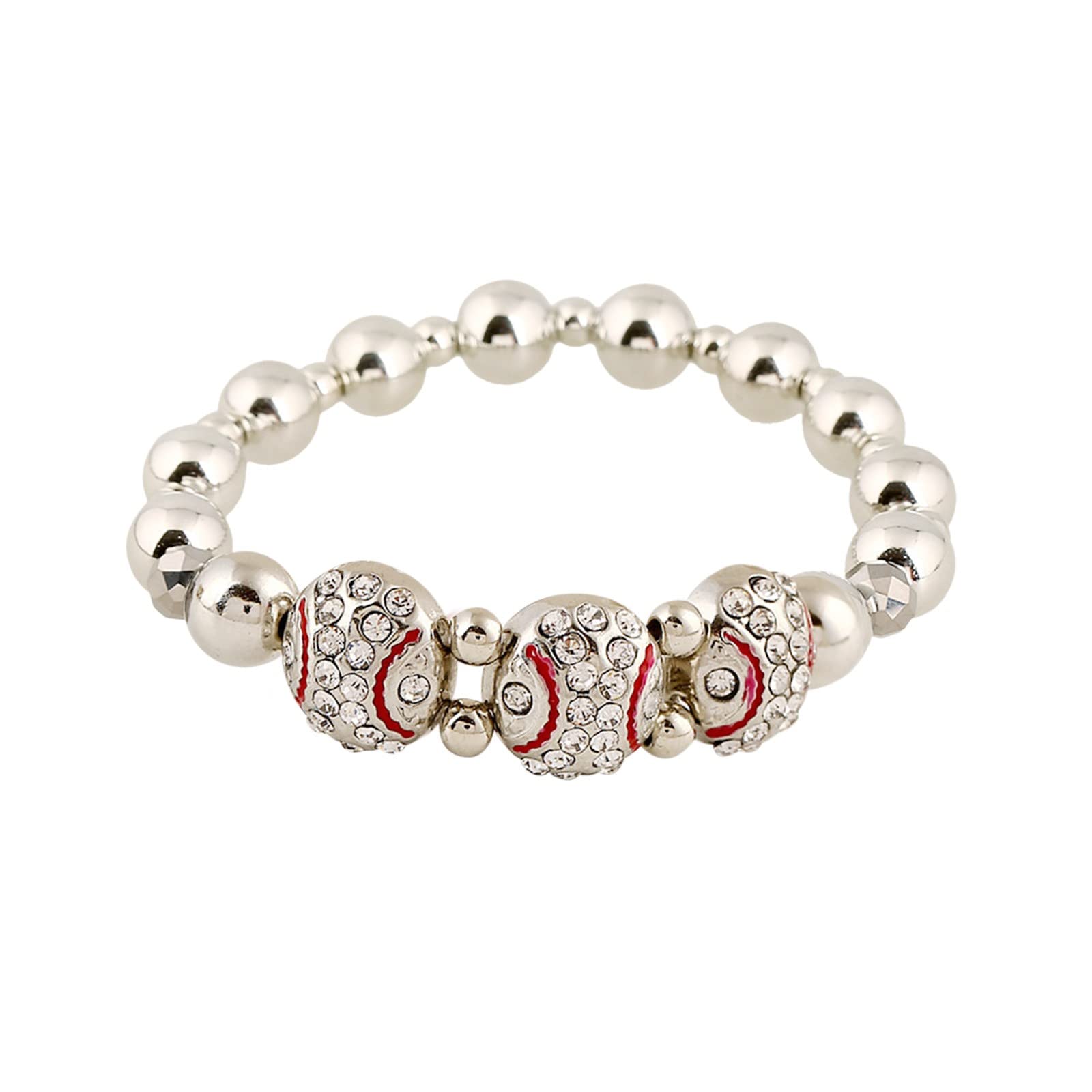 Stylish Rhinestone Basketball Bracelet for Players, Seniors, Dad, Team, Girls & Mom - Perfect Gift Idea for Basketball Lovers - Great for Games, Practices & Fan Events