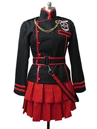 D.Gray-Man Lenalee Lee Black Order Nine Unit Black Dress Cosplay Costume for Women - Anime Convention Outfit, Halloween Costume, Cosplay Party Dress
