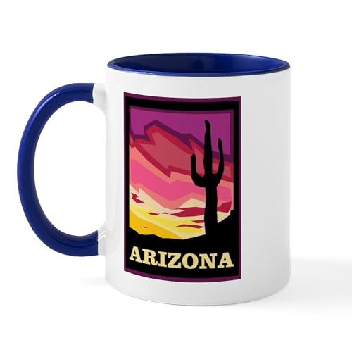 White/Navy Inside - Arizona Mug