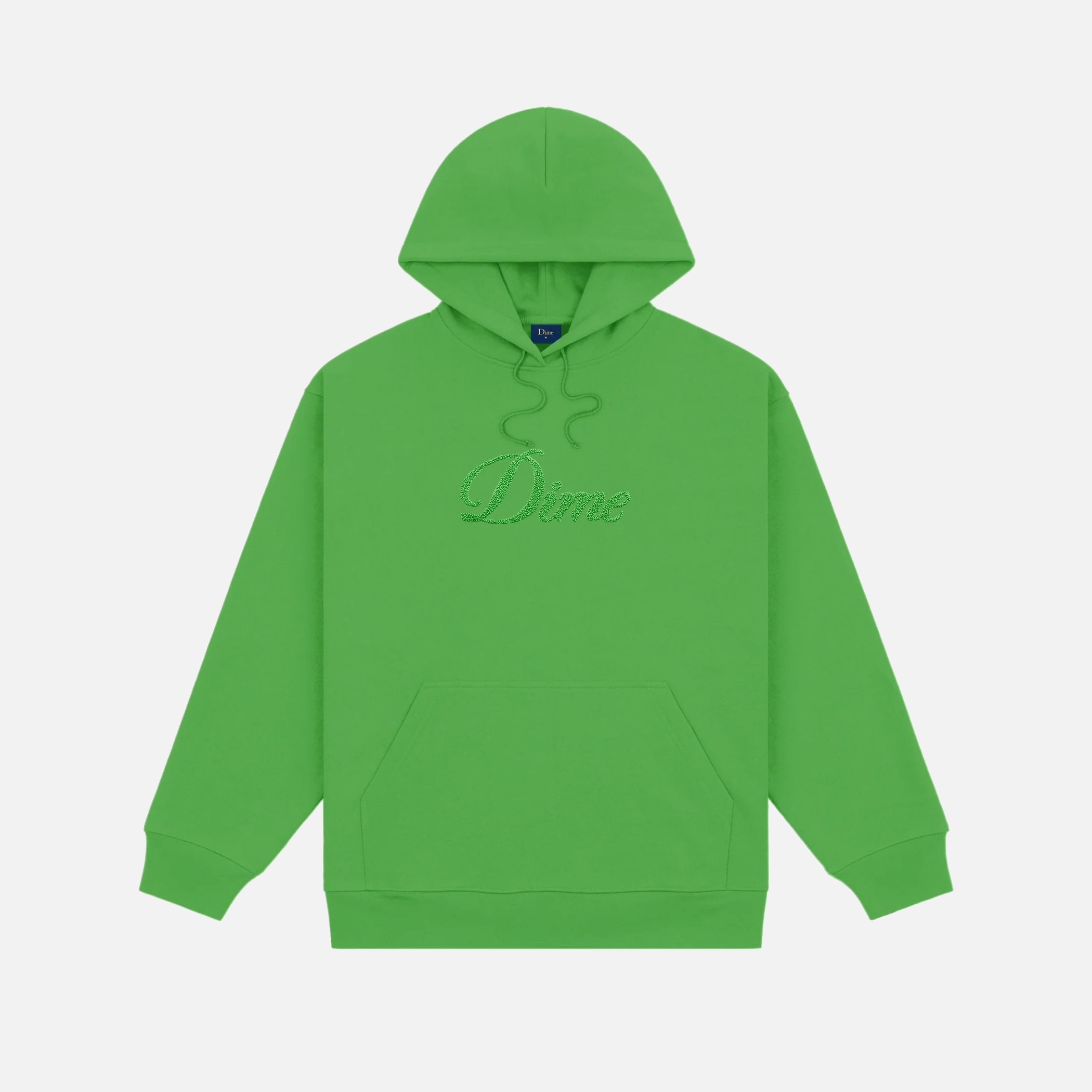 Cursive Logo Hoodie - Kelly Green Sweatshirt for Men & Women | Cozy Pullover for Casual Wear, Street Style & Loungewear