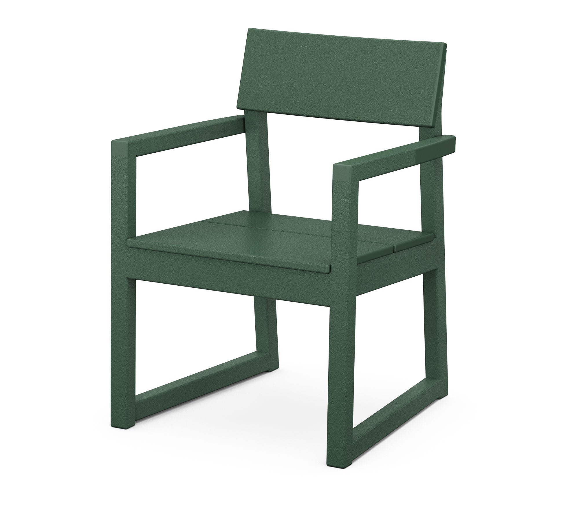 POLYWOOD EDGE Dining Arm Chair – Weather-Resistant Outdoor & Indoor Dining Chair for Patio, Deck, or Kitchen – Durable & Comfortable Seating Solution