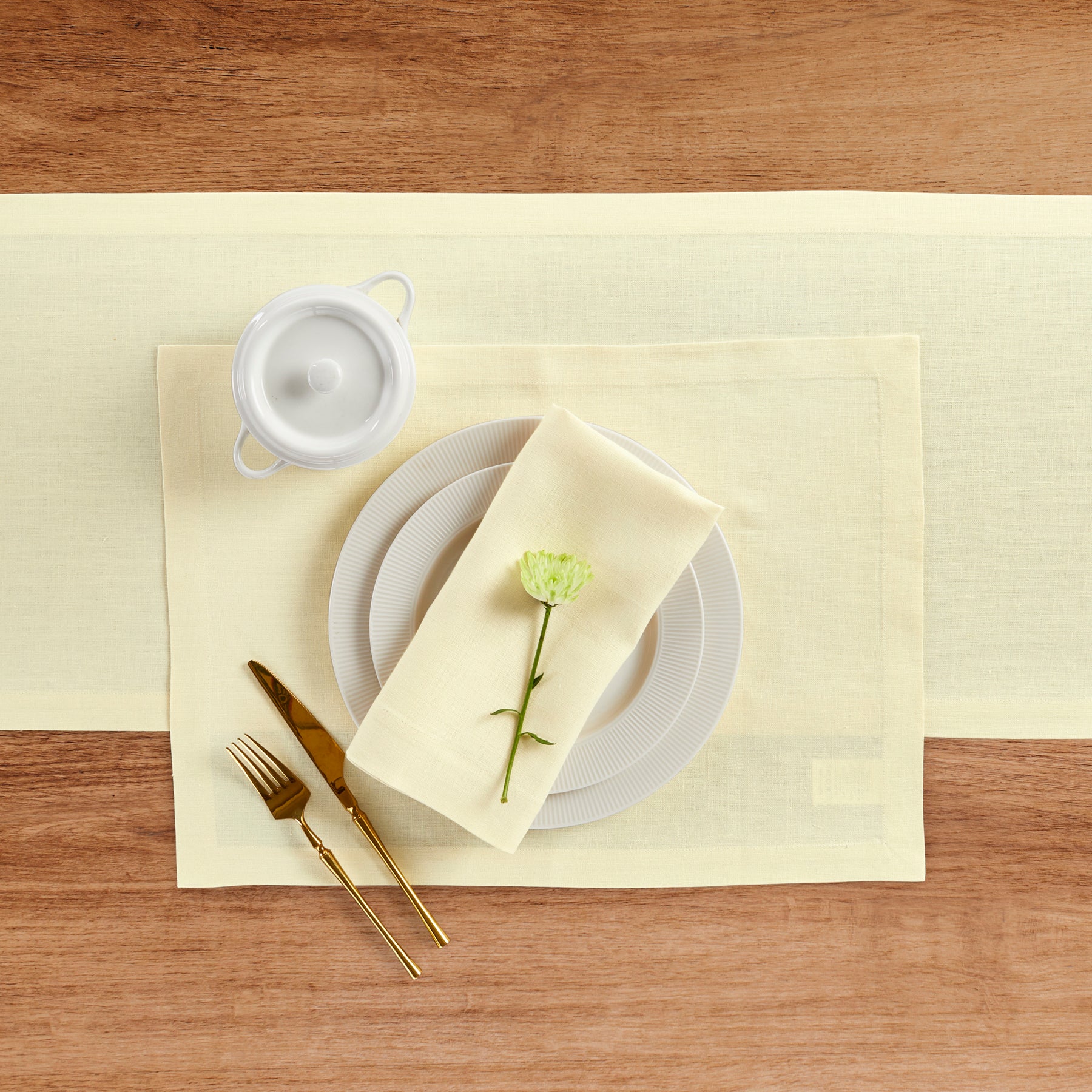 Premium Diana Medium Weight Placemats Set of 4 - Elegant Table Protection for Dining Room, Kitchen & Entertaining - Durable & Stylish Place Mats for Everyday Use & Special Occasions