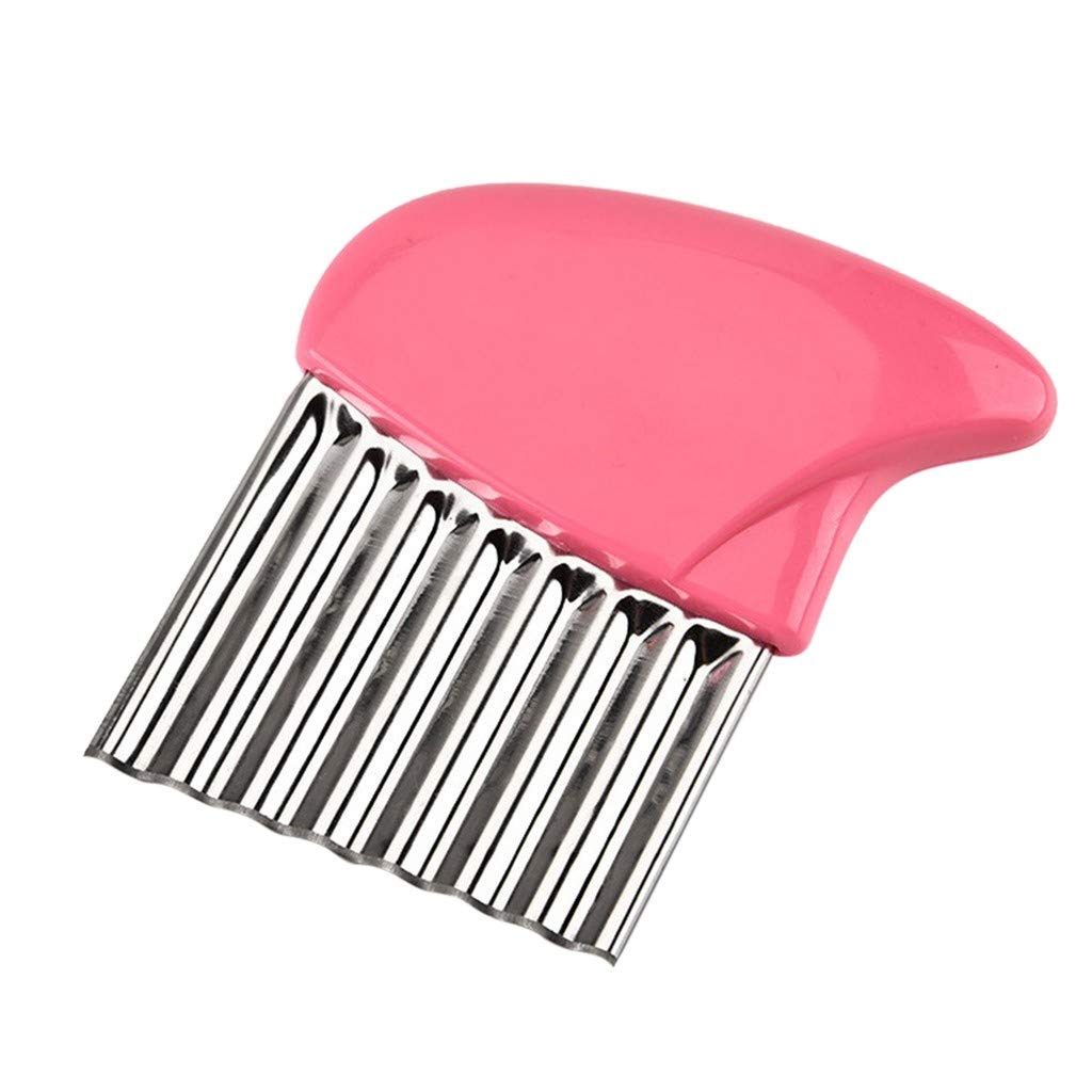 Yiser Electric Vegetable Chopper - Onion Potato Cutter for French Fries & Corrugated Slices - Pink Kitchen Gadget for Cooking, Dining & Bar - Perfect for Meal Prep, Party Snacks & Quick Home Cooking