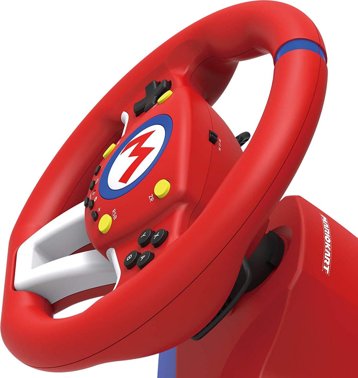 HORI Nintendo Switch Mario Kart Racing Wheel Pro Mini - Officially Licensed by Nintendo for Mario Kart 8 Deluxe & Hot Wheels Unleashed 2 - Perfect for Racing Game Enthusiasts & Family Game Nights on Nintendo Switch