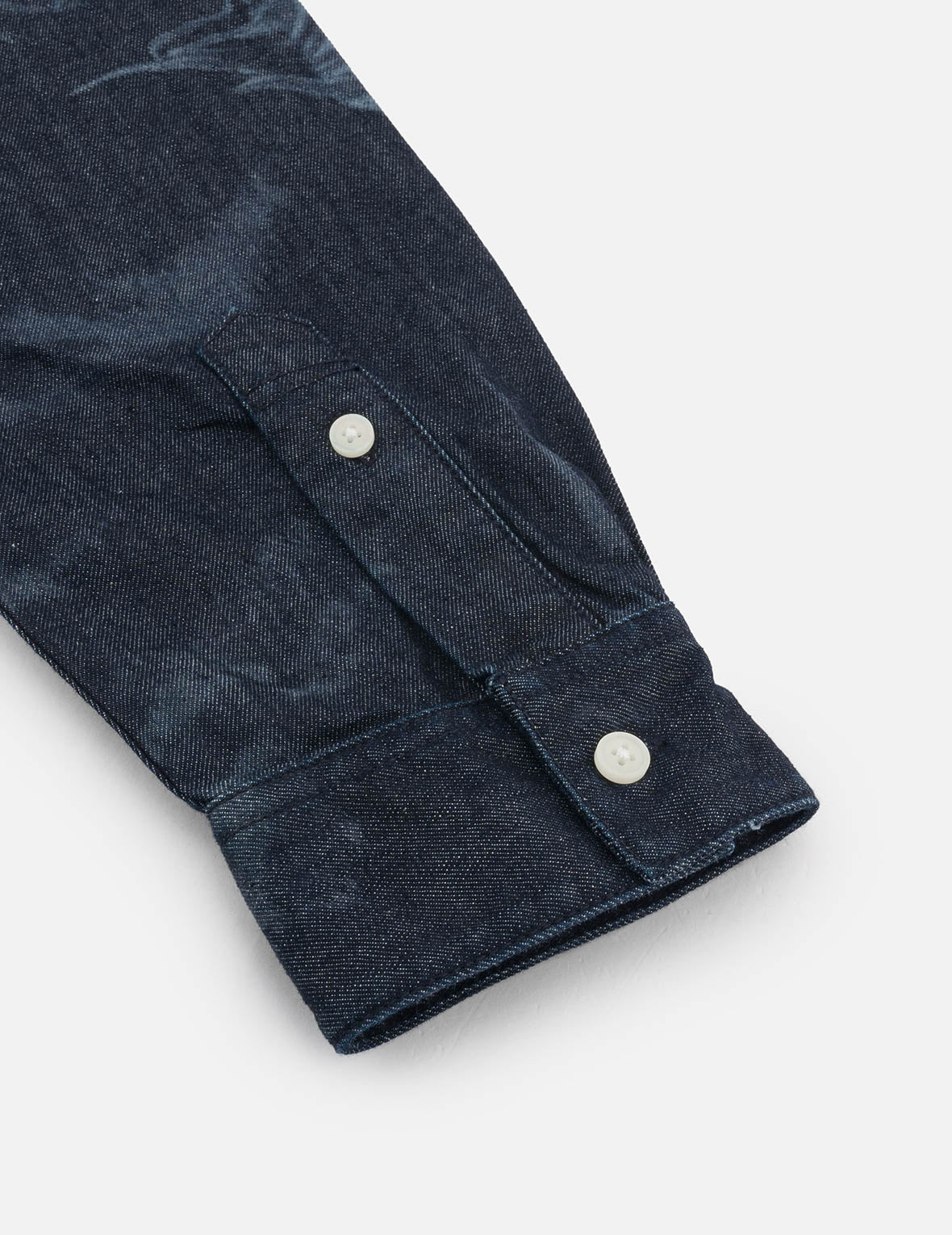 Premium Hakutaku Laser Printed Relax Fit Denim Shirt for Men - Comfortable Casual Wear for Everyday Outings & Weekend Adventures