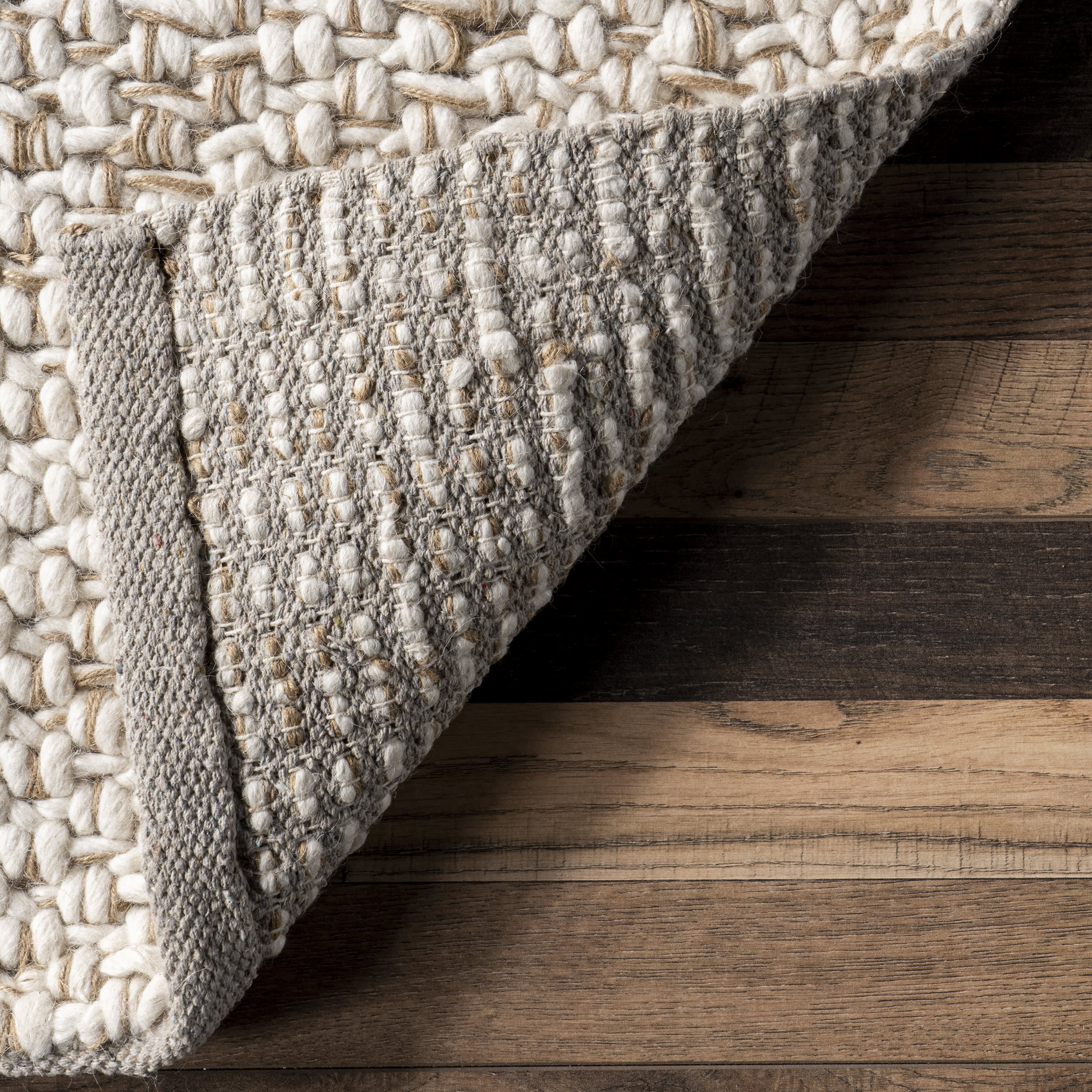 Handwoven Ivory Celina Area Rug - Soft Boho Chic Living Room Carpet for Home Decor & Cozy Bedroom Floor Mat