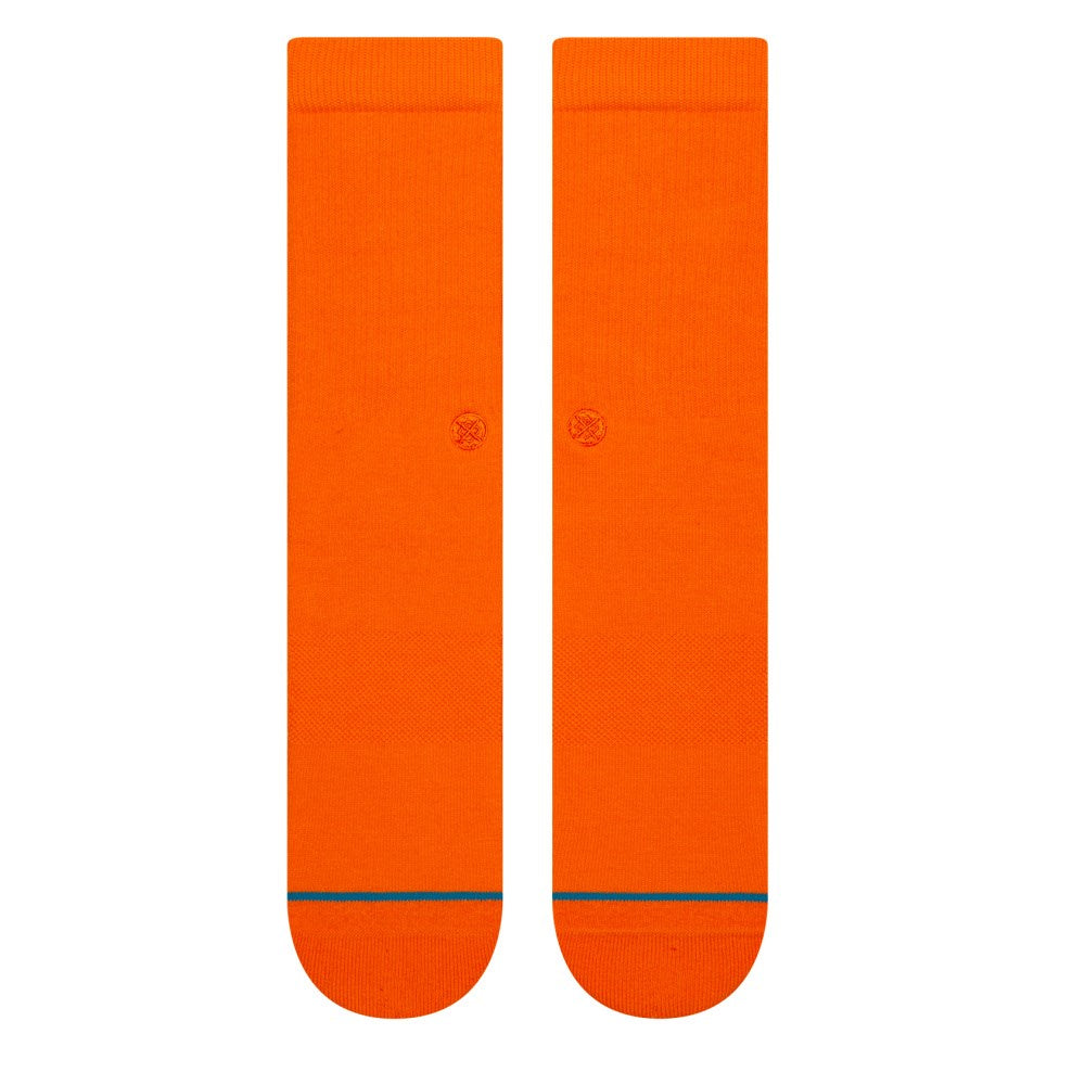 Stance Icon Performance Socks - Orange Cushioned Athletic Socks for Running, Basketball & Workout - Breathable & Durable for Men & Women