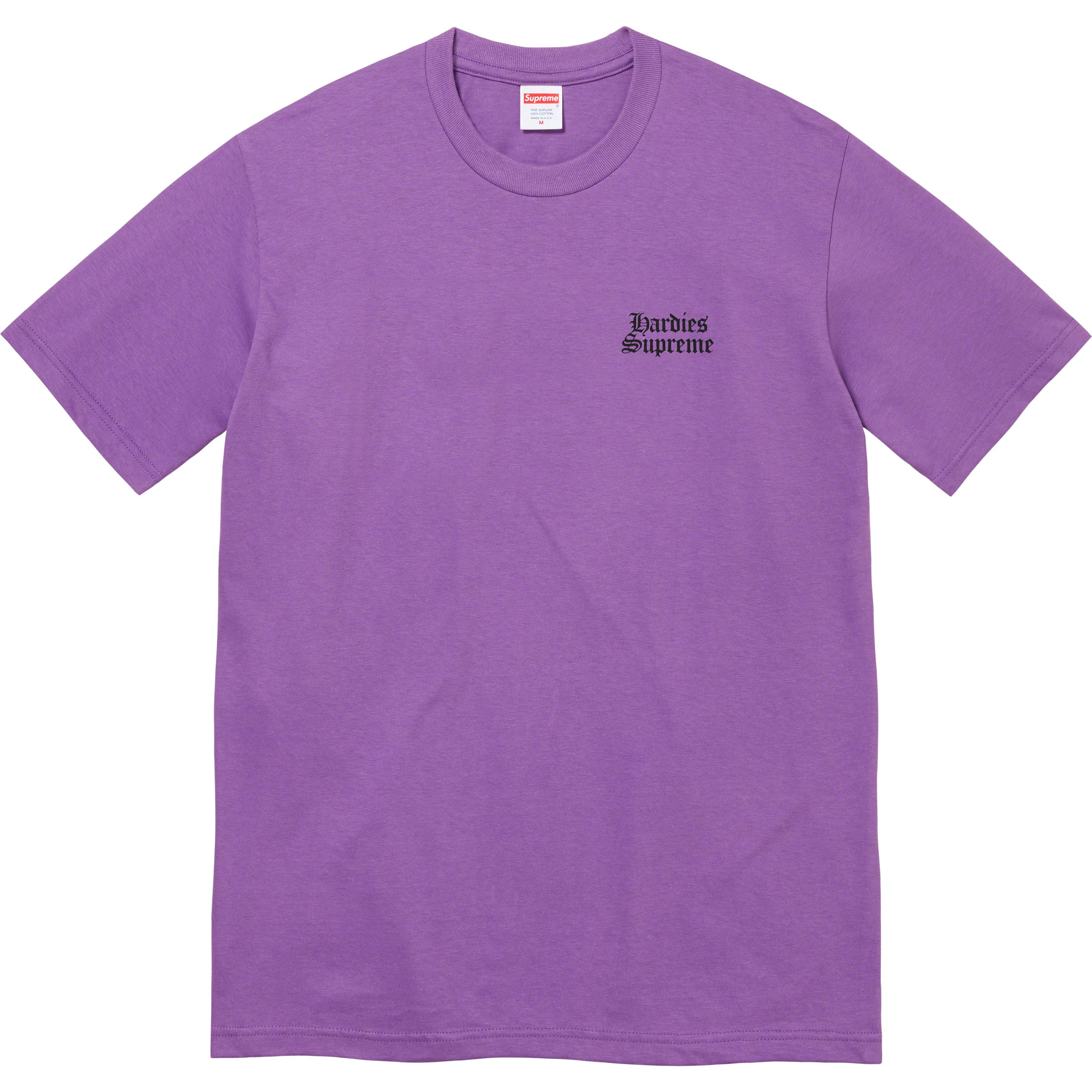 Supreme Hardies Dog T-Shirt for Pets - Purple Cotton Pet Tee for Small & Medium Dogs - Cute Outfit for Daily Walks & Photo Shoots