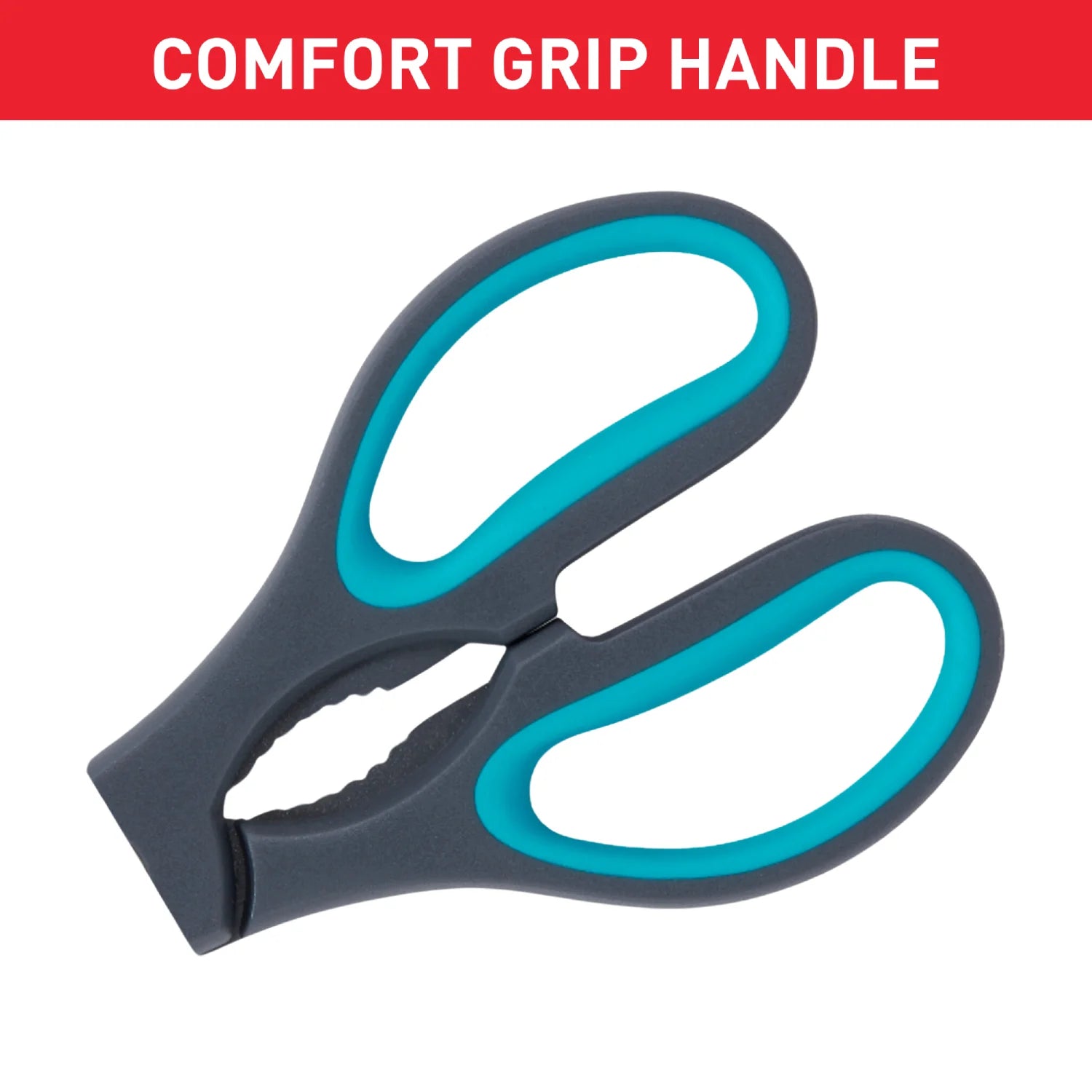 Tefal Fresh Kitchen 3-in-1 Stainless Steel Non-Stick Scissors K1224105 - Multi-Purpose Kitchen Shears for Cutting Herbs, Poultry & Packaging