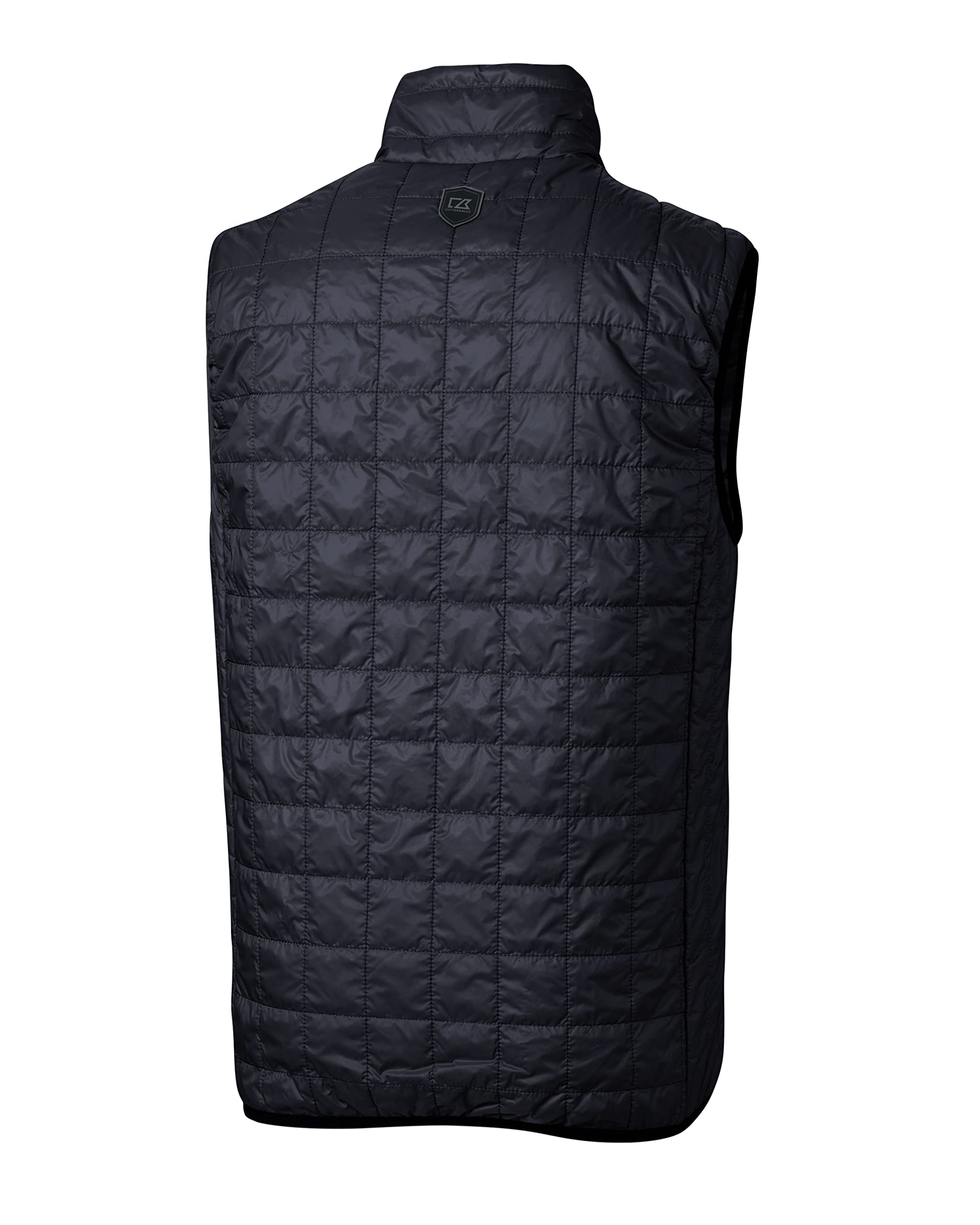 Cutter & Buck Men's Rainier Primaloft® Eco Insulated Full Zip Puffer Vest - Lightweight Warm Down Jacket for Outdoor Hiking, Camping & Winter Activities