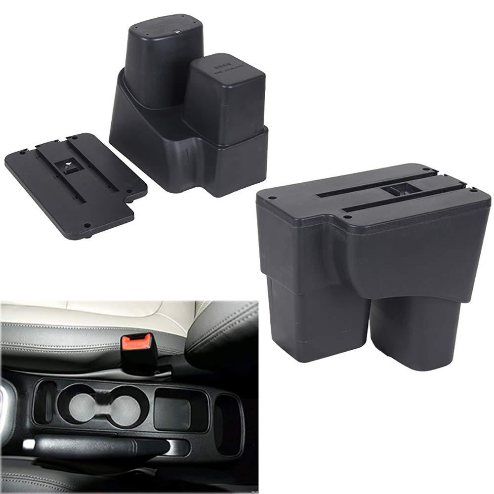 Pegas Single Layer PU Leather Car Center Console Cover - Thin Gray Armrest Protector for Comfort & Style | Perfect for Sedans, SUVs, and Daily Commuting