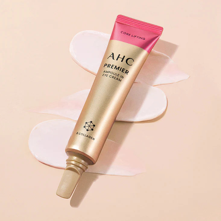 AHC Premier Ampoule In Eye Cream Core Lifting 40ml - Anti-Aging Eye Treatment for Dark Circles & Wrinkles | Perfect for Morning & Night Skincare Routine