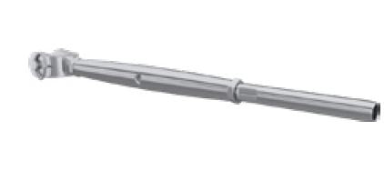 Stainless Steel 316 Rigging Screw with Jaw/Swage M5 x 3.2mm & Locking Nut - Marine, Sailing, and Outdoor Hardware Accessories