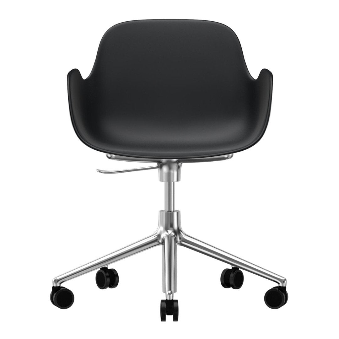 Modern Form Armchair with 5W Swivel Base & Gas Lift Mechanism - Ergonomic Office Chair for Home & Workspace Comfort
