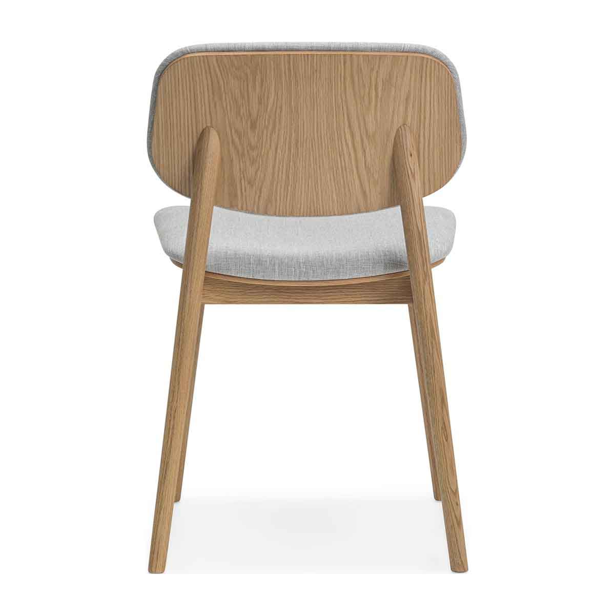 Lando Fabric Dining Chair - Solid Oak Wood Frame, Comfortable Upholstered Seat - Perfect for Kitchen, Dining Room, and Home Office Use