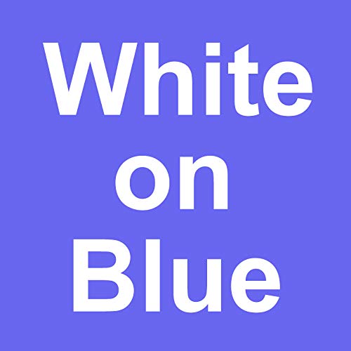 Tze-525 White on Blue