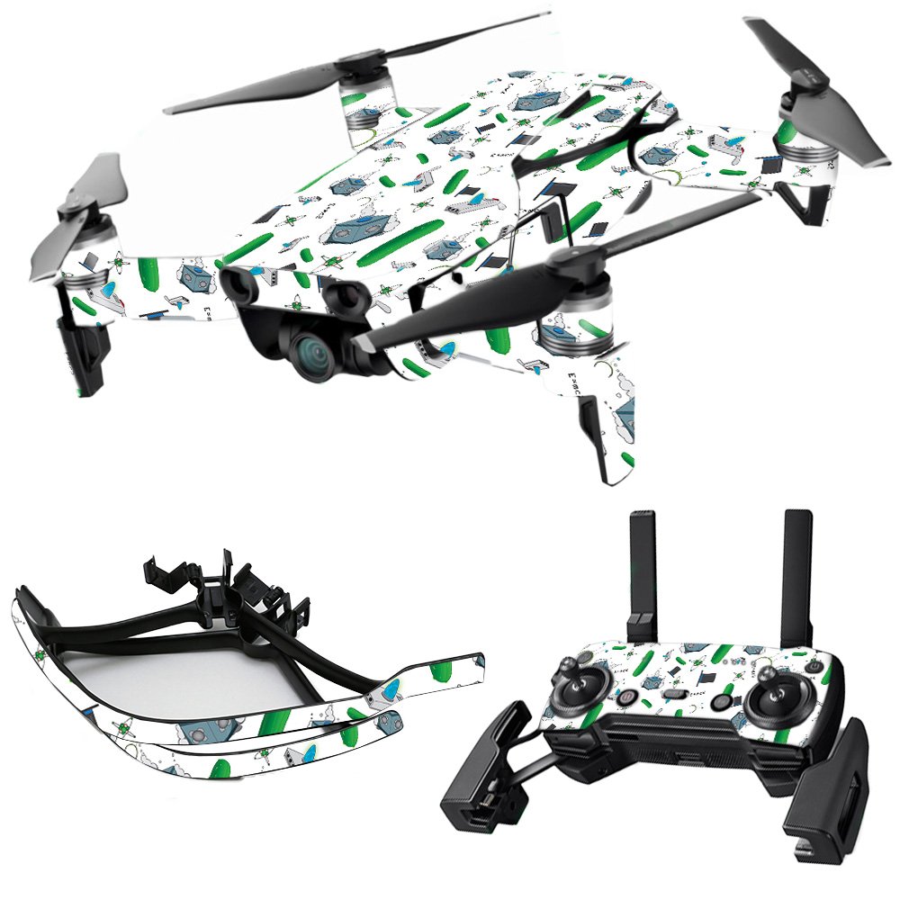DJI MightySkins Protective Vinyl Decal Wrap - Science Cartoon Design | Full Coverage Skin Compatible with DJI Drones | Durable, Easy to Apply & Remove | Made in USA | Perfect for Travel, Outdoor Adventures & Customizing Your Drone