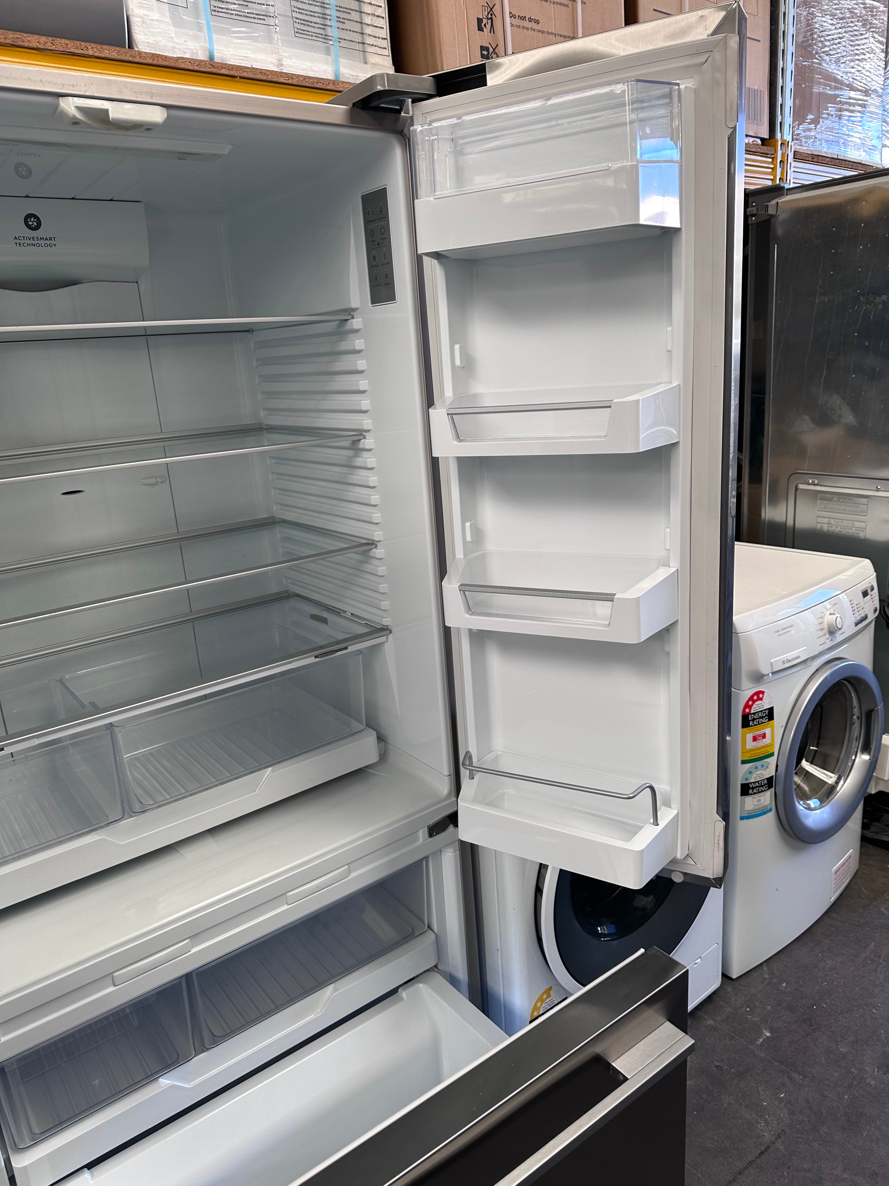 Fisher & Paykel 519L Stainless Steel French Door Refrigerator - Energy Efficient & Spacious [Certified Refurbished] for Modern Kitchens & Open-Plan Living Spaces