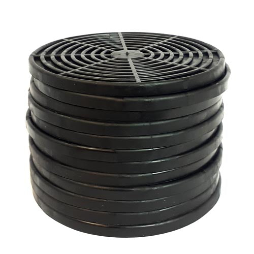 BarConic® Rubber Coaster Set - 4.25 Inch Diameter Non-Slip Drink Coasters for Coffee, Beer & Wine - Perfect for Home, Bar & Office Use