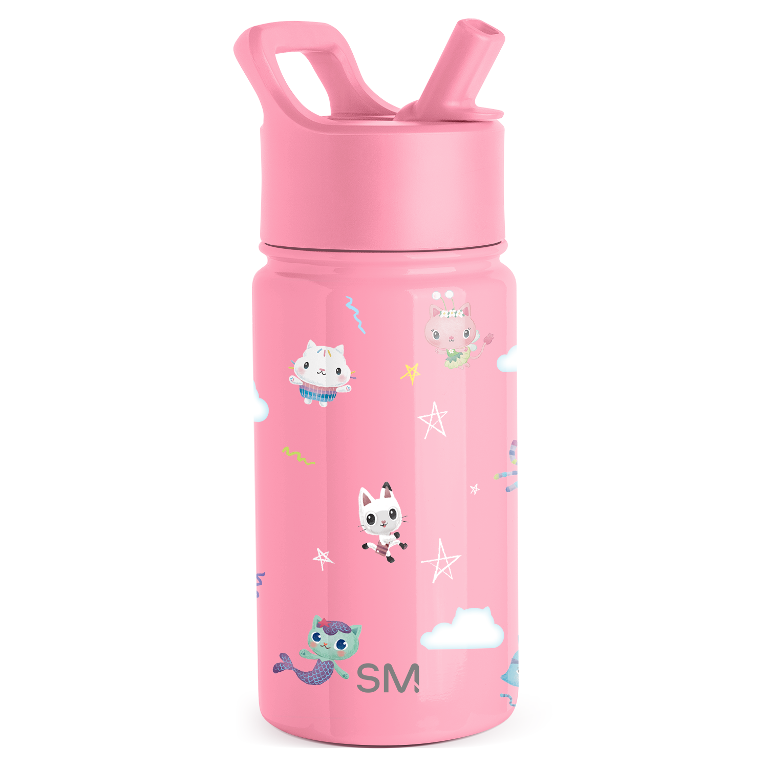 Summit Kids Water Bottle with Straw Lid - BPA Free, Leak Proof, Insulated Stainless Steel Bottle for School, Sports & Outdoor Activities