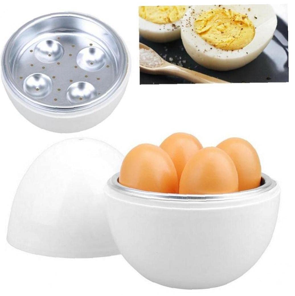 4 Egg Steamer Poacher - Safe Kitchen Tool for Perfect Boiled Eggs
