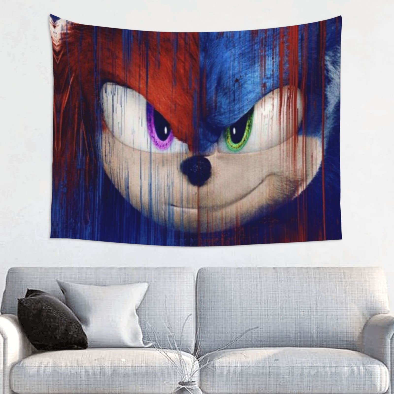 Cute Cartoon Hedgehog Tapestry Wall Hanging Decor for Bedroom, Living Room, Dorm - 27x37 Inches Soft Fabric Boho Home Decor - Perfect for Wall Art, Room Aesthetic & Photo Backdrop