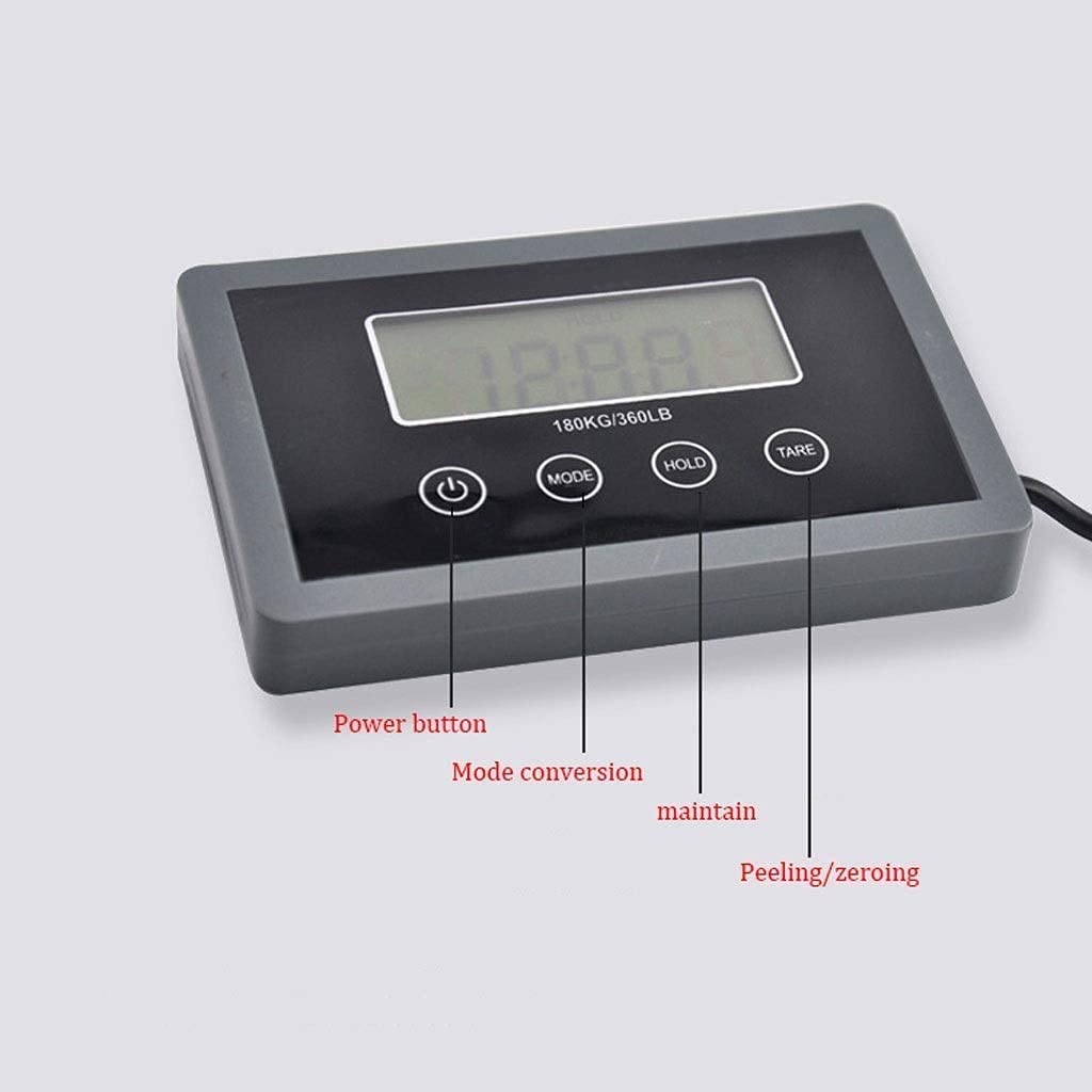 Smart Weigh Digital Luggage Scale - Heavy Duty 180kg/396lb Capacity Shipping & Postal Scale with Durable Stainless Steel Platform - Perfect for Air Travel, Post Office & Home Use