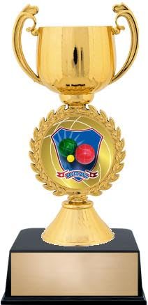 Personalized Bocce Ball Trophy - 7.25