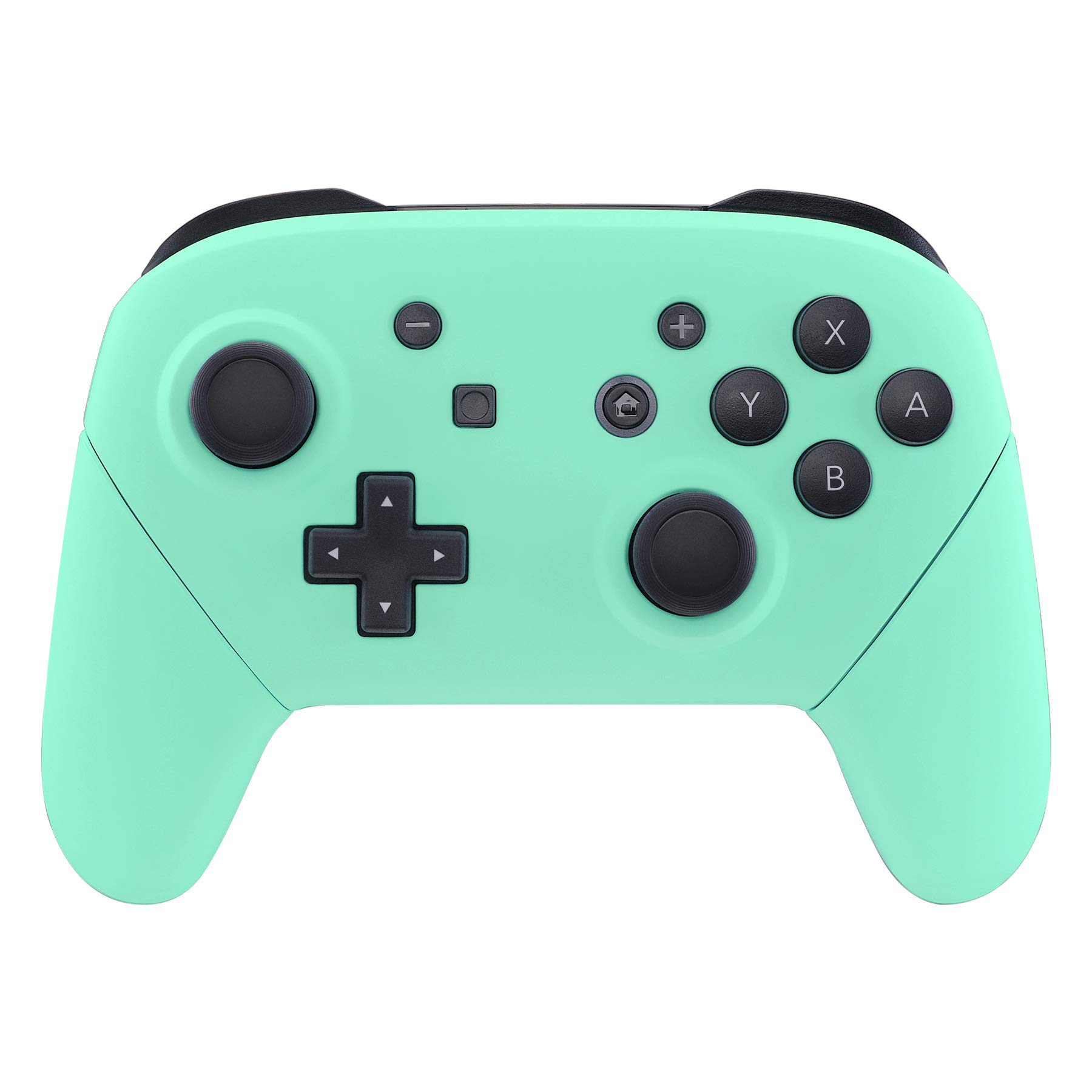 eXtremeRate Mint Green Replacement Faceplate & Backplate Handles for Nintendo Switch Pro Controller - DIY Grip Housing Shell Cover (Controller Not Included) | Perfect for Customization, Repair, and Gaming Setup Enhancement