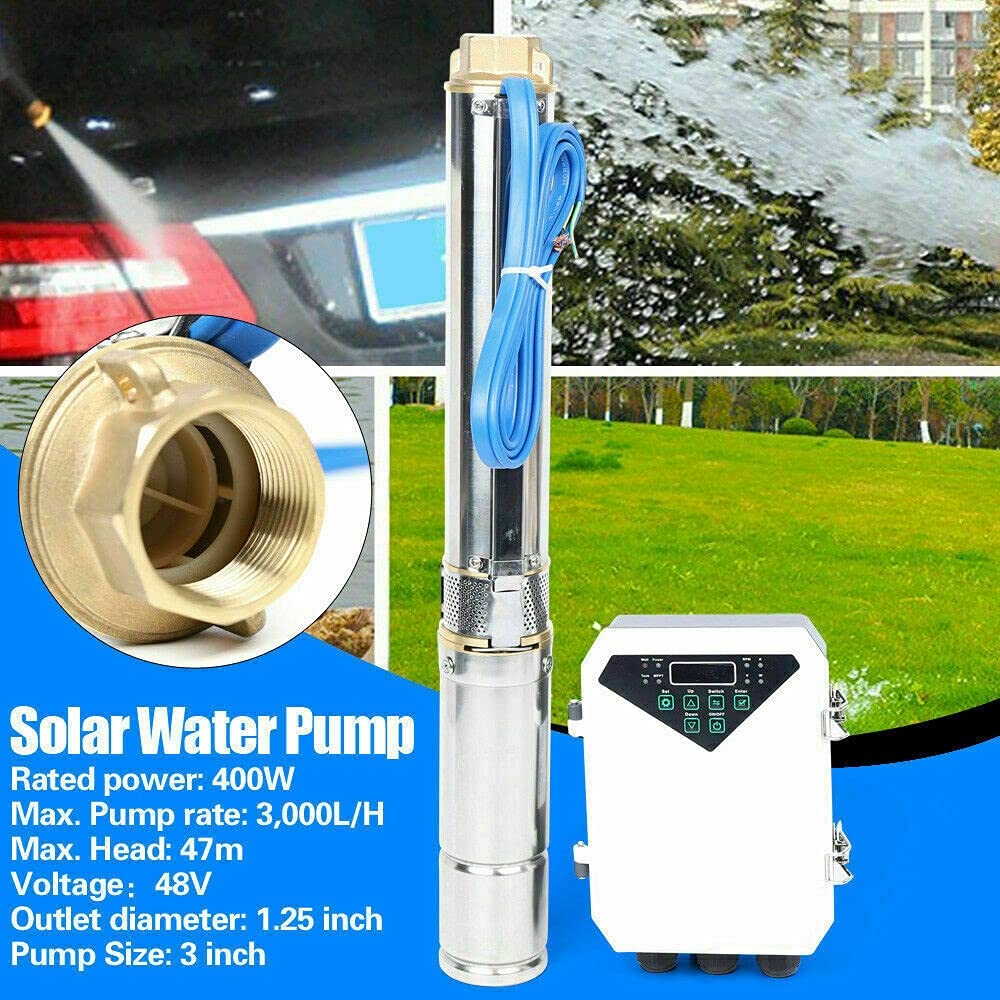 48V 400W Deep Well Solar Water Pump Kit - 3