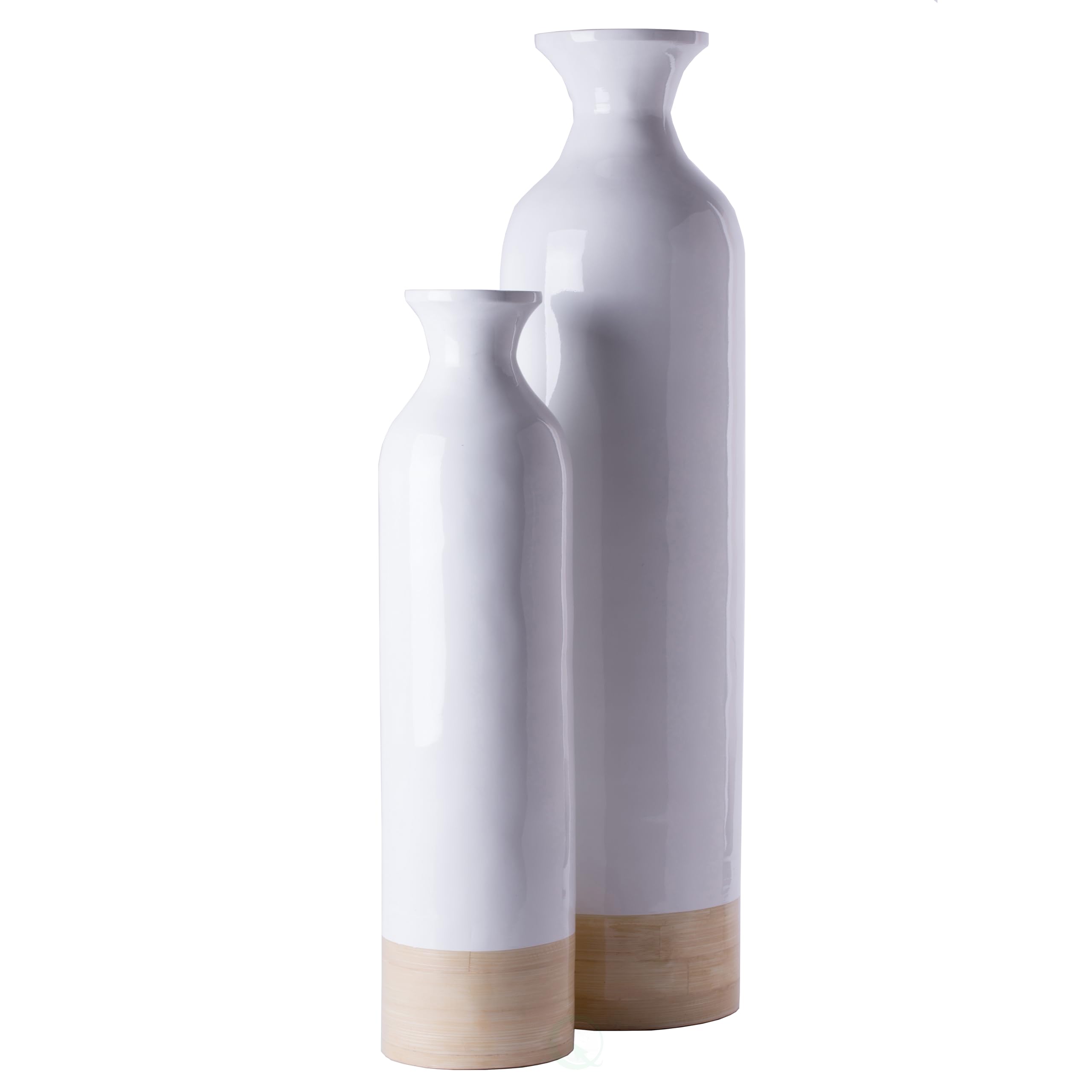 Stylish Tall Spun Bamboo Floor Vase - 31