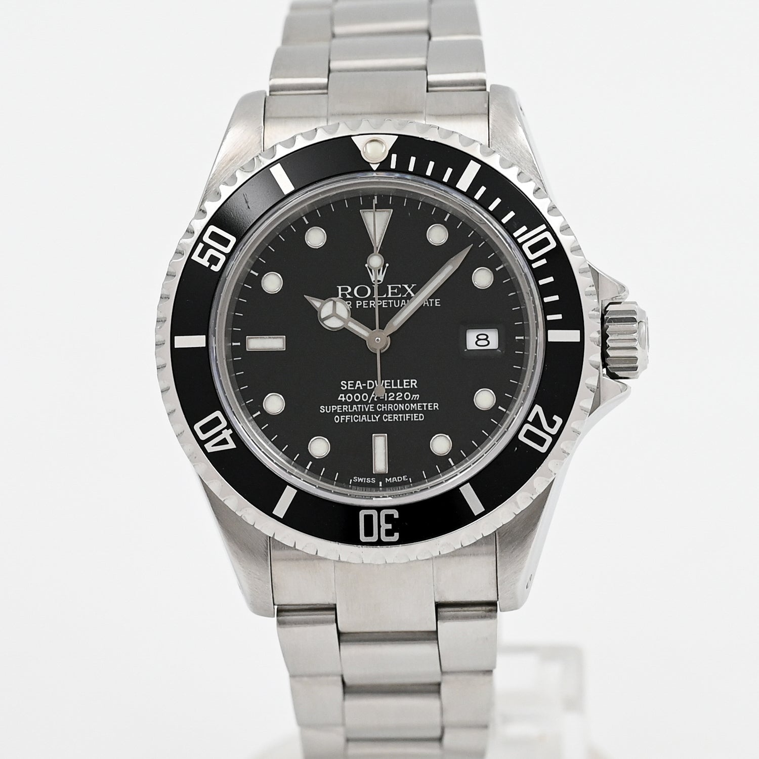 Authentic Rolex Sea-Dweller 4000 Men's Luxury Dive Watch - Stainless Steel Professional Diving Timepiece for Deep Sea Exploration & Water Sports
