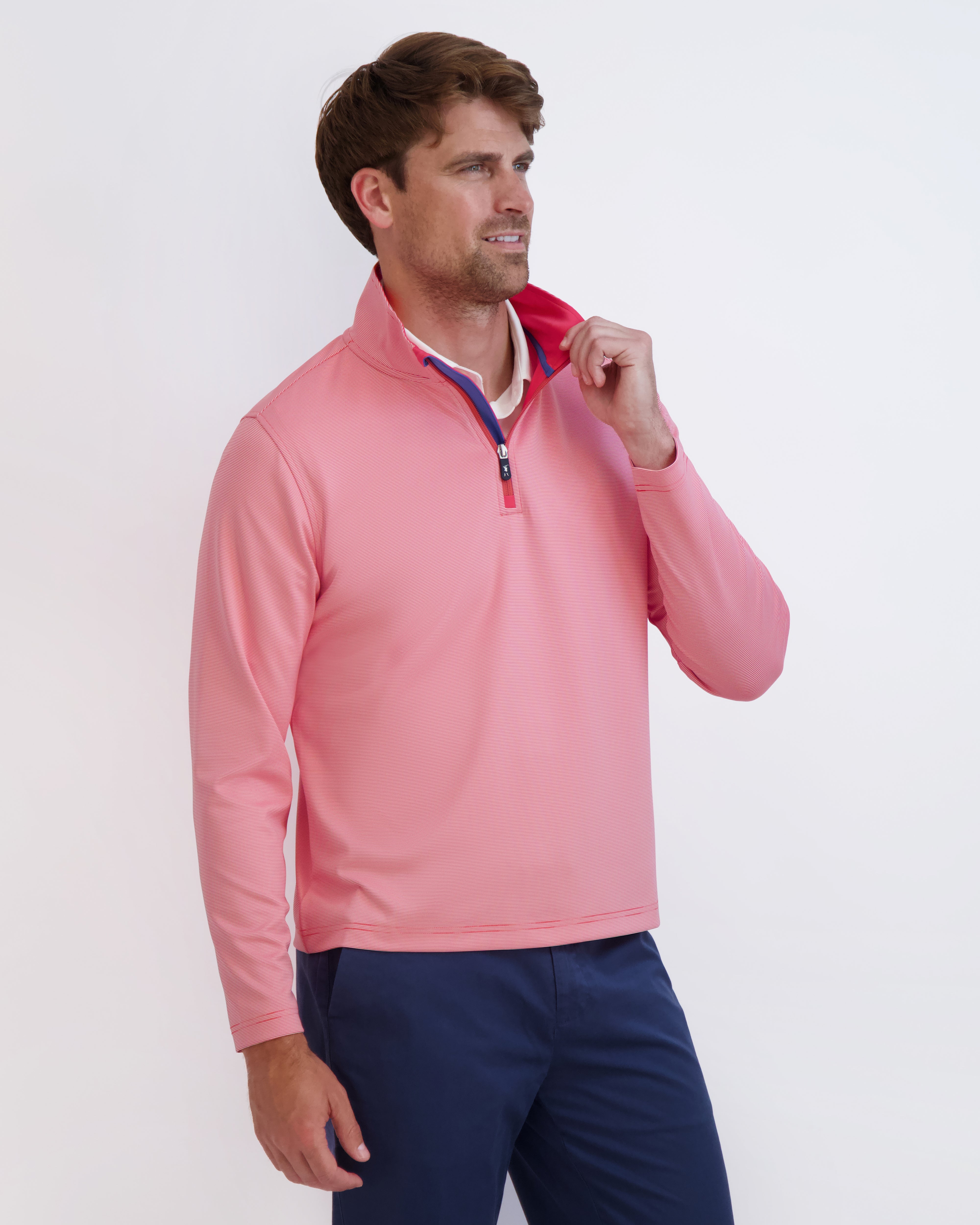 COUGHLIN Men's Quarter Zip Pullover Sweater - Lightweight & Comfortable for Casual Wear, Office, and Outdoor Activities