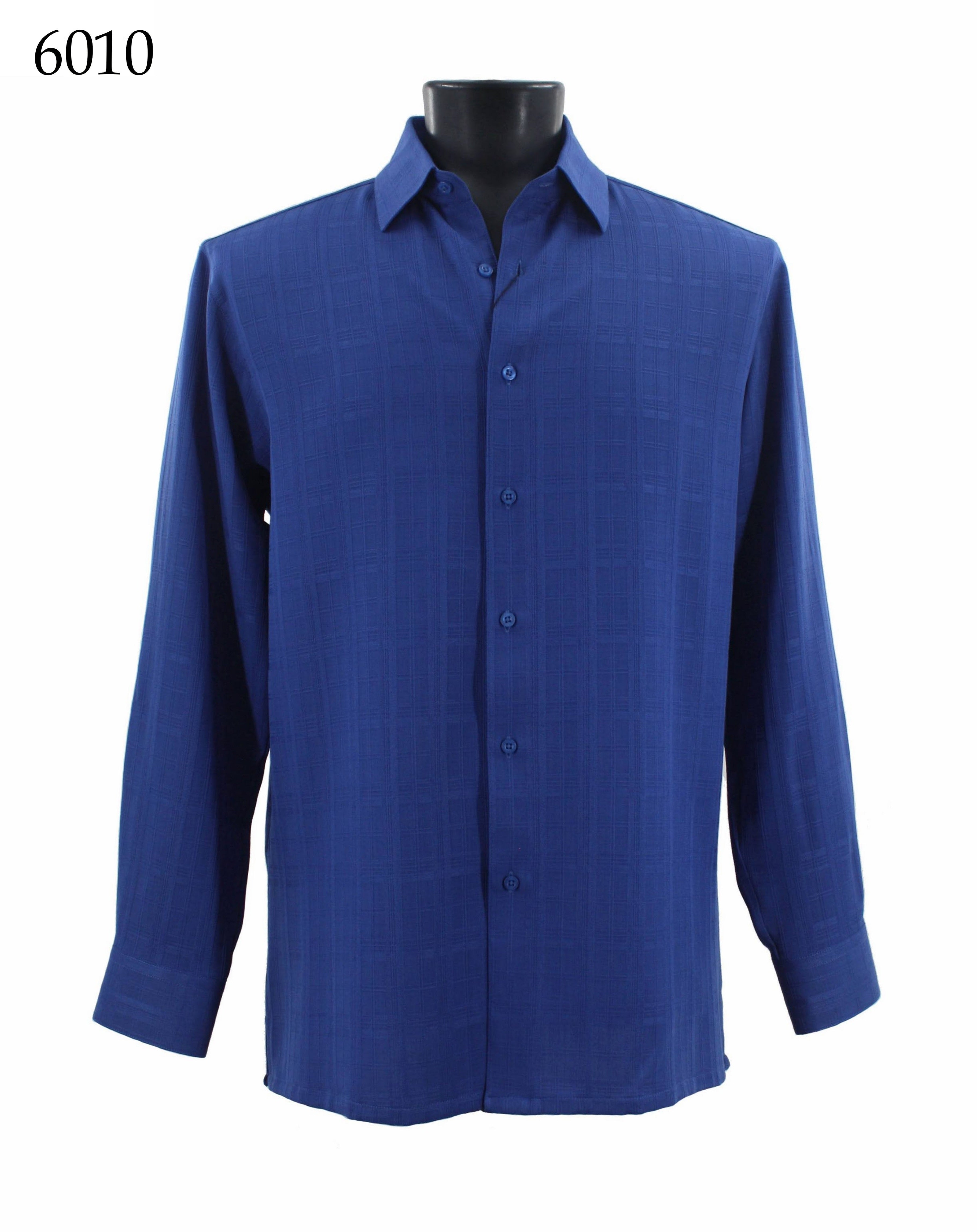 Bassiri Men's Long Sleeve Casual Shirt 6010 - Comfortable Button Down Dress Shirt for Office, Business & Formal Occasions