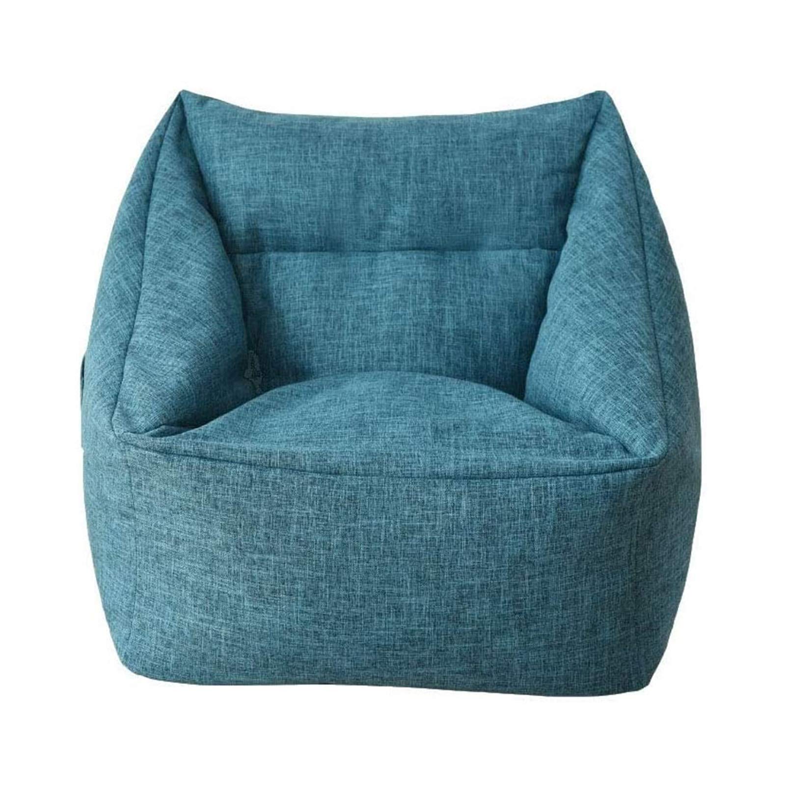 Premium Bean Bag Chair Cover - Soft & Durable Lounger Sofa Cover for Adults & Kids, 75x65x40cm (Blue) - Perfect for Living Rooms, Bedrooms & Game Rooms