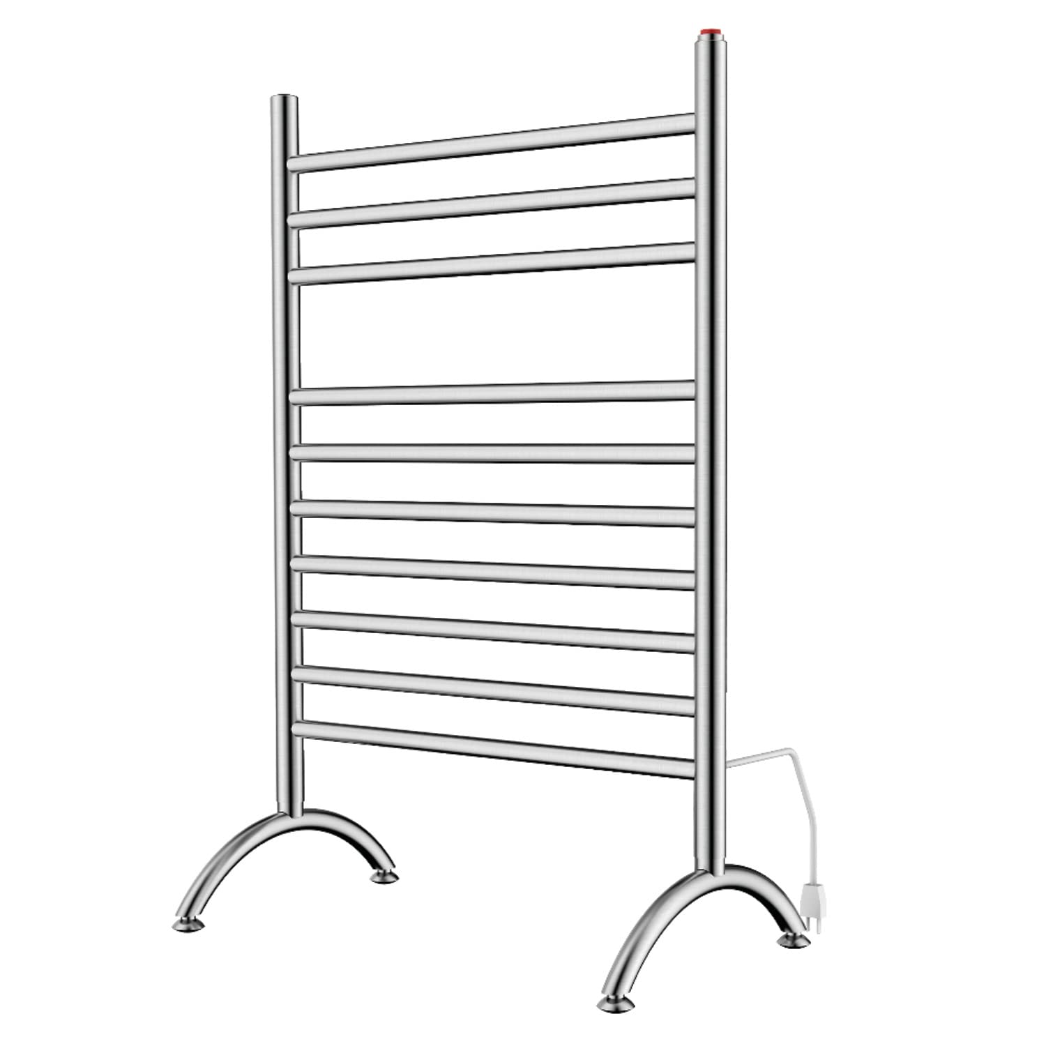Kingston Brass TWF3123SN Templeton Freestanding Plug-in Towel Warmer - Brushed Nickel Finish | Bathroom Luxury Heated Towel Rack for Spa, Hotel & Home Use