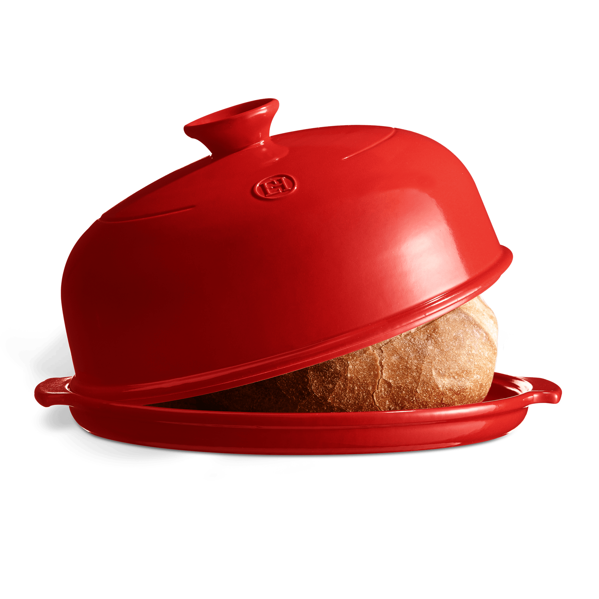 Emile Henry Artisan Bread Cloche - Burgundy Red Ceramic Baking Dome for Perfect Homemade Bread | Ideal for Sourdough, Baguettes & Rustic Loaves