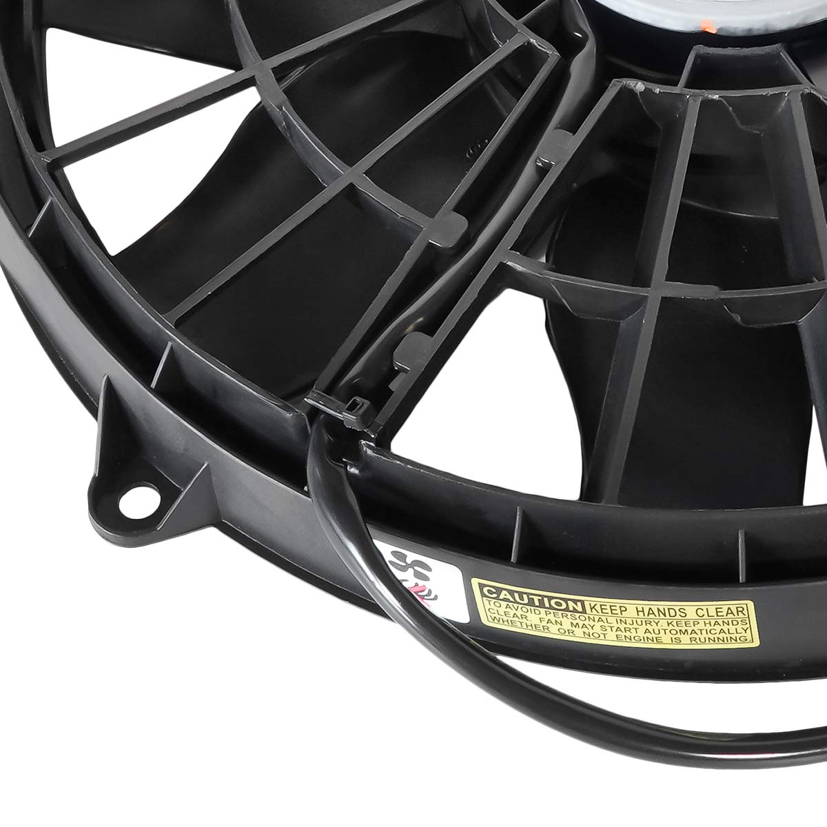 DNA Motoring OEM-RF-0078 CH3115119 Black Factory Style Radiator Cooling Fan Assembly Replacement - Perfect for Car Engine Cooling System Repair & Maintenance