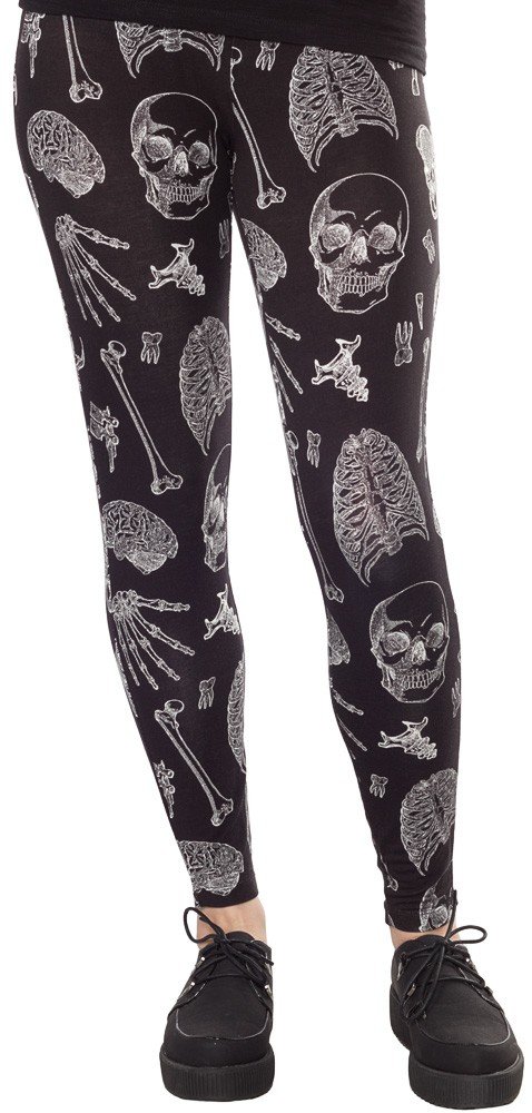 Sourpuss Women's High Waisted Leggings - Stretchy Yoga Pants for Workout, Running & Lounge Wear - Plus Size Available