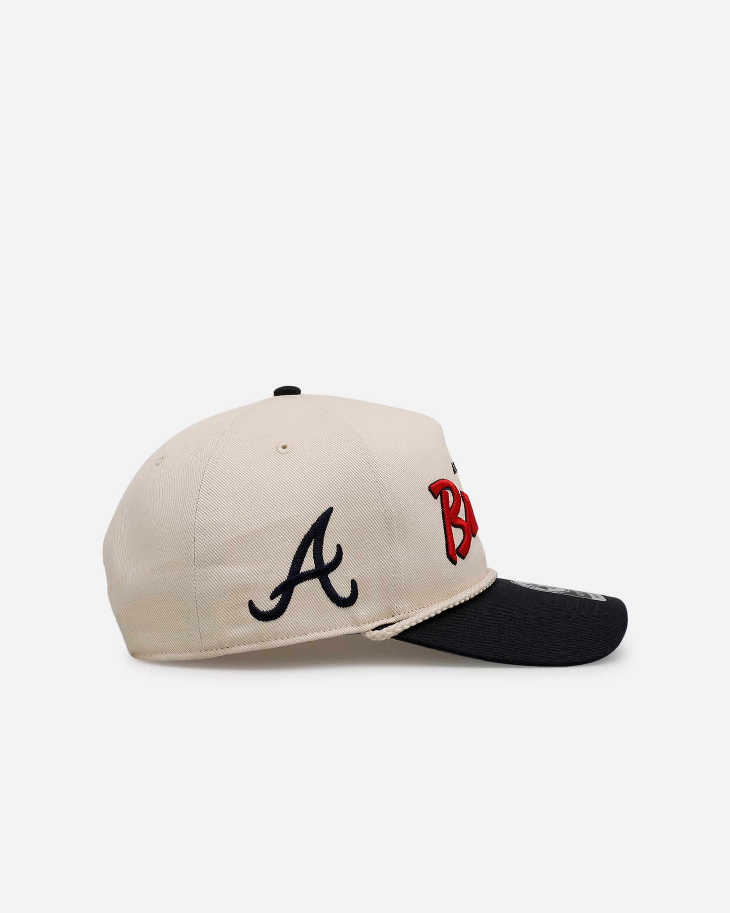 47 Brand Atlanta Braves MLB Opening Day Script Hitch Snapback Hat - Adjustable Baseball Cap for Men & Women - Perfect for Sports Fans, Casual Wear & Game Day Outfits
