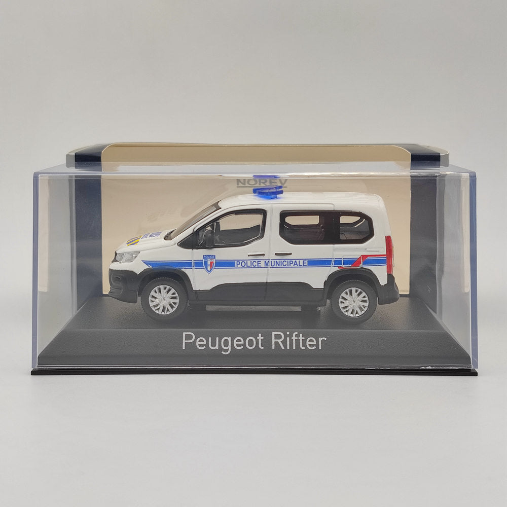 1/43 Scale Norev Peugeot Rifter Van Diecast Model Police Car - Collectible Toy Vehicle for Adults & Kids - Perfect for Christmas Gifts, Display Collections, and Police Car Enthusiasts